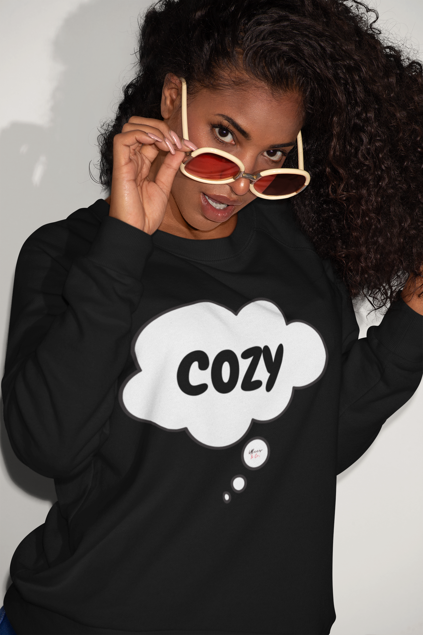 COZY AUTUMN SWEATSHIRTS IN THOUGHT BUBBLE FOR FALL SEASON UNISEX PULLOVER CREWNECK SWEATSHIRT GIFT FOR WOMEN SWEATER FALL SEASON FOR MEN AUTUMN VIBES SWEATSHIRTS AS GIFTS