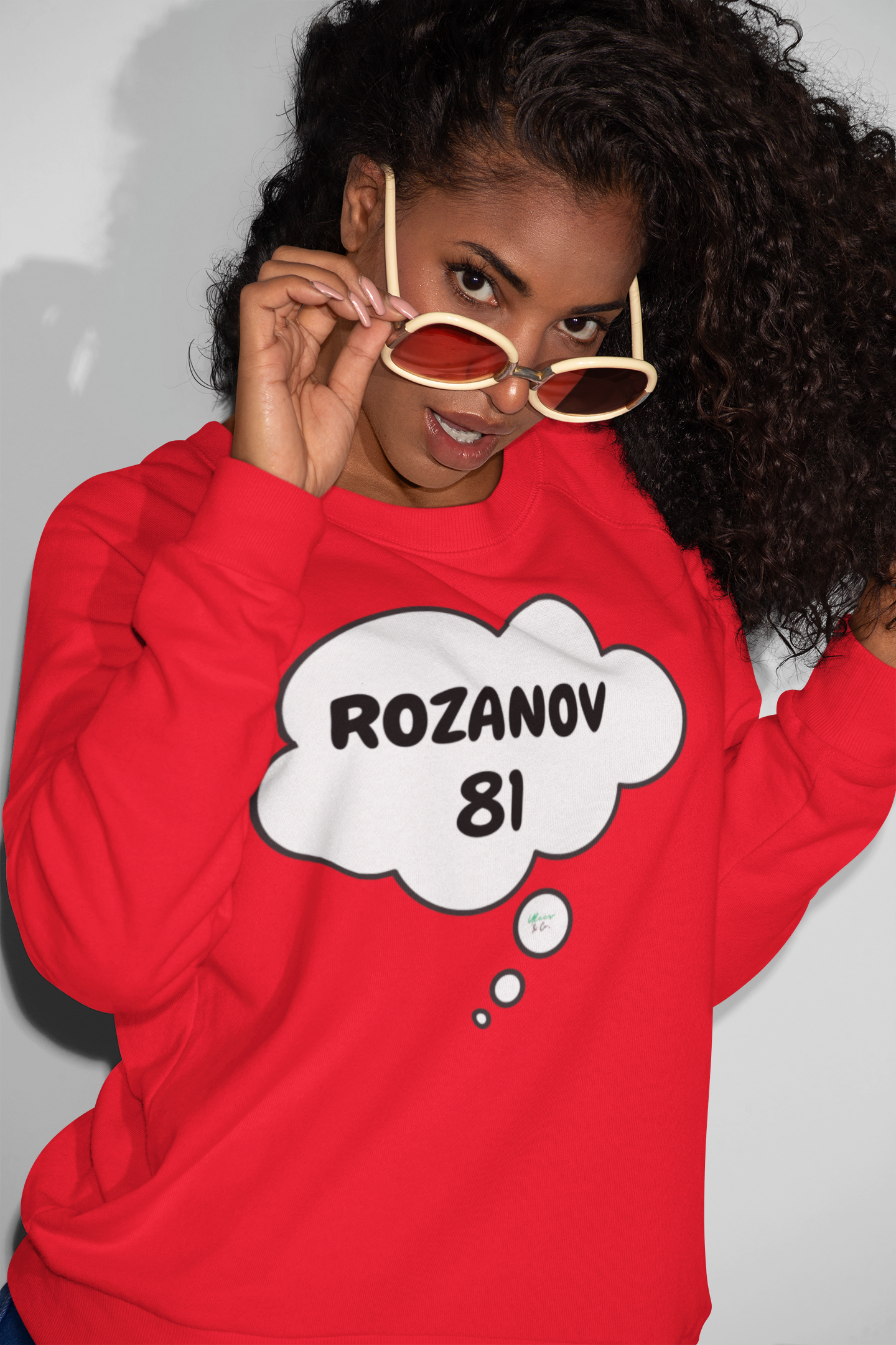 ROZANOV 81 SWEATSHIRT IN THOUGHT BUBBLE GRAPHIC UNISEX CREWNECK PULLOVER SWEATSHIRT HEATED RIVALRY SWEATER ILYA ROZANOV SWEATSHIRTS FOR WOMEN SWEATSHIRTS FOR MEN HOCKEY PLAYERS GIFT IDEAS JERSEY NUMBER T-SHIRT FAN MERCH HOCKEY ROMANCE