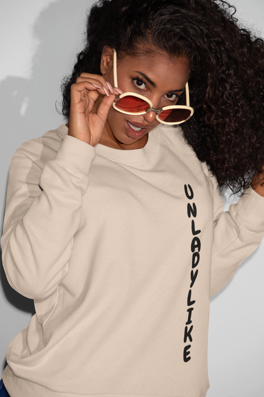 UNLADYLIKE SWEATSHIRT IN TEXT ONLY GRAPHIC UNISEX CREWNECK PULLOVER SWEATSHIRT ENTREPRENEUR SWEATSHIRTS SWEATER  SIDE HUSTLE JOBS SWEATSHIRTS FOR WOMEN SWEATSHIRTS FOR MEN GIFT IDEAS