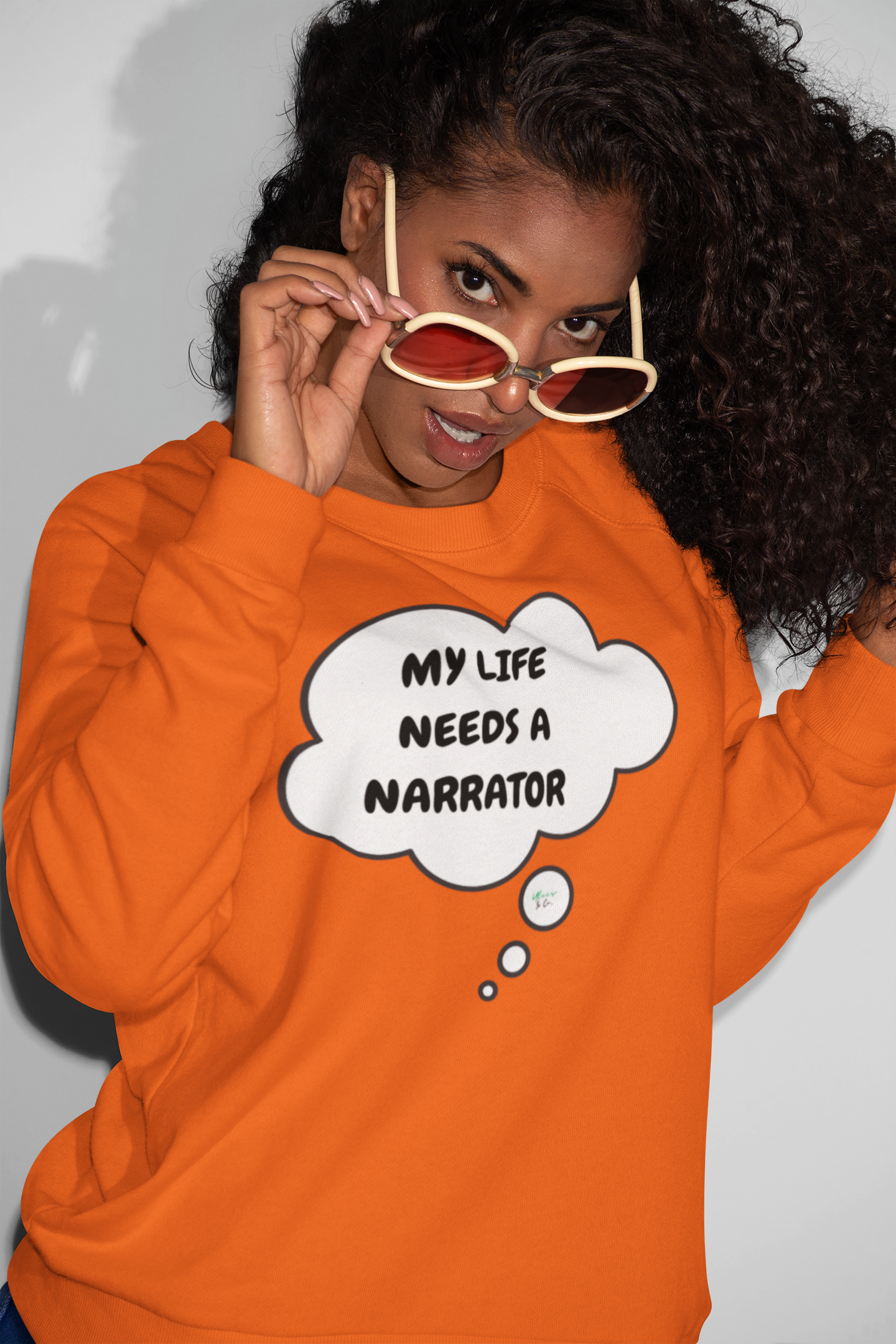 MY LIFE NEED A NARRATOR SWEATSHIRT IN THOUGHT BUBBLE GRAPHIC UNISEX CREWNECK PULLOVER SWEATSHIRT FUNNY SAYINGS SWEATER SARCASTIC SAYINGS SWEATSHIRTS FOR WOMEN SWEATSHIRTS FOR MEN GIFT IDEAS