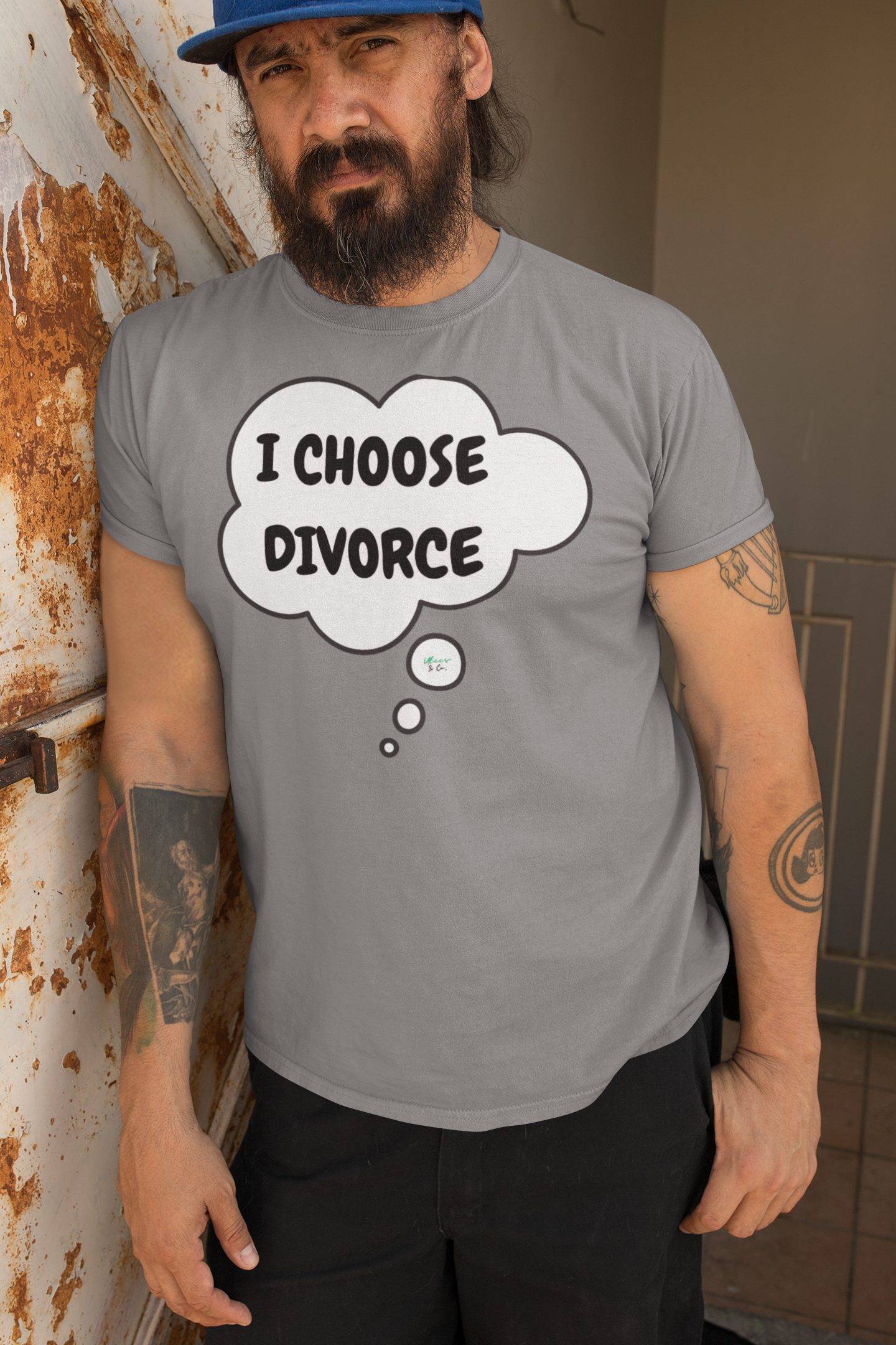 I CHOOSE DIVORCE T-SHIRT UNIQUE GRAPHIC UNISEX THOUGHT BUBBLE SHIRT CASUAL STREETWEAR FASHION FUNNY SAYINGS TEES SARCASTIC SAYINGS T-SHIRT HILARIOUS SHIRTS SARCASM TEES BIRTHDAY GIFTS FOR WOMEN GIFT FOR MEN CLOTHING BRAND