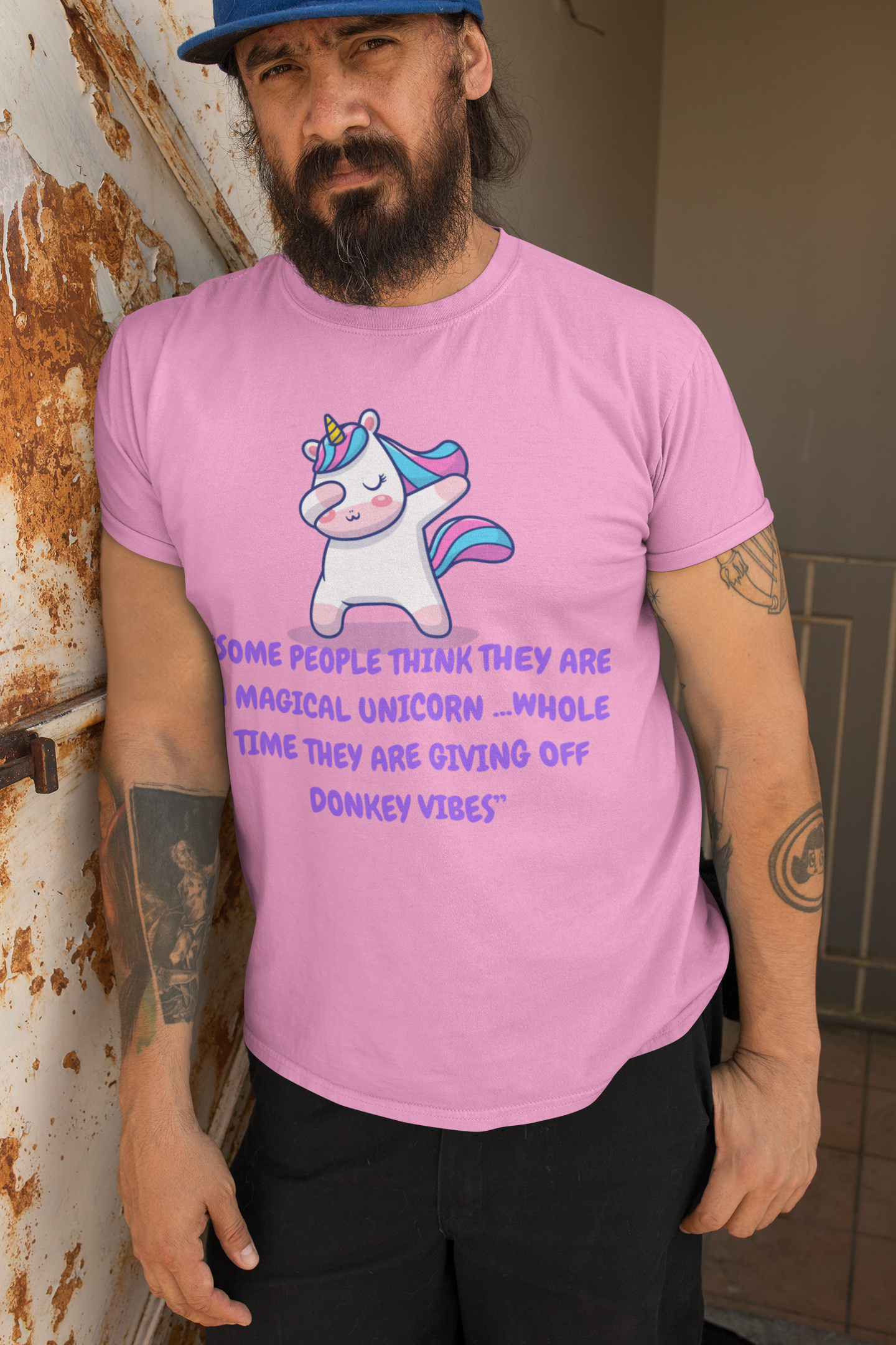 MAGICAL UNICORN GIVE OFF DONKEY VIBES T-SHIRT UNISEX TSHIRT FUNNY SAYINGS T SHIRT SARCASTIC SAYINGS T-SHIRT SARCASM TEES