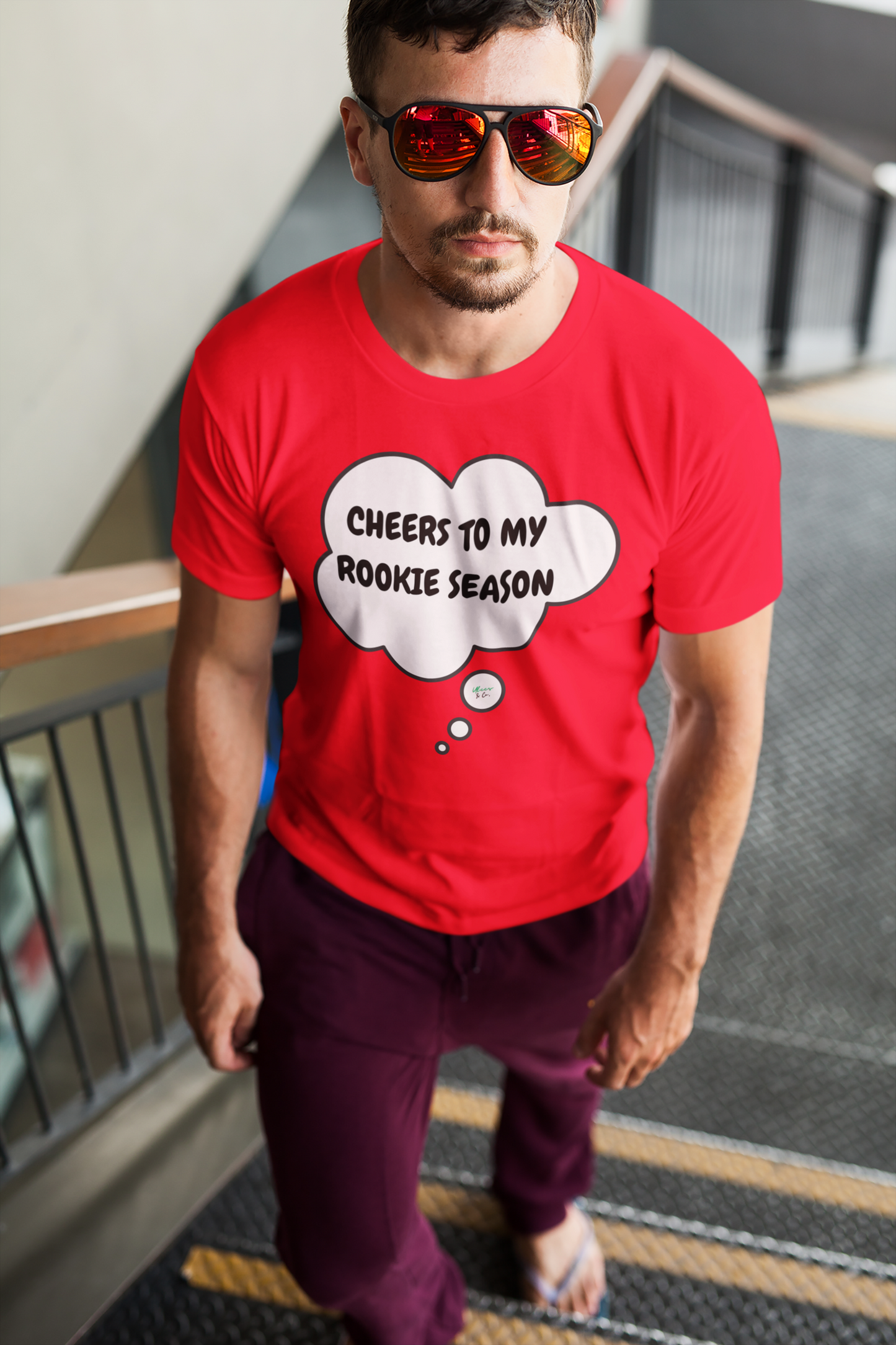 CHEERS TO MY ROOKIE SEASON T-SHIRT IN THOUGHT BUBBLE UNISEX TSHIRT FUNNY SAYINGS T SHIRT SARCASTIC SAYINGS T-SHIRT SARCASM TEES