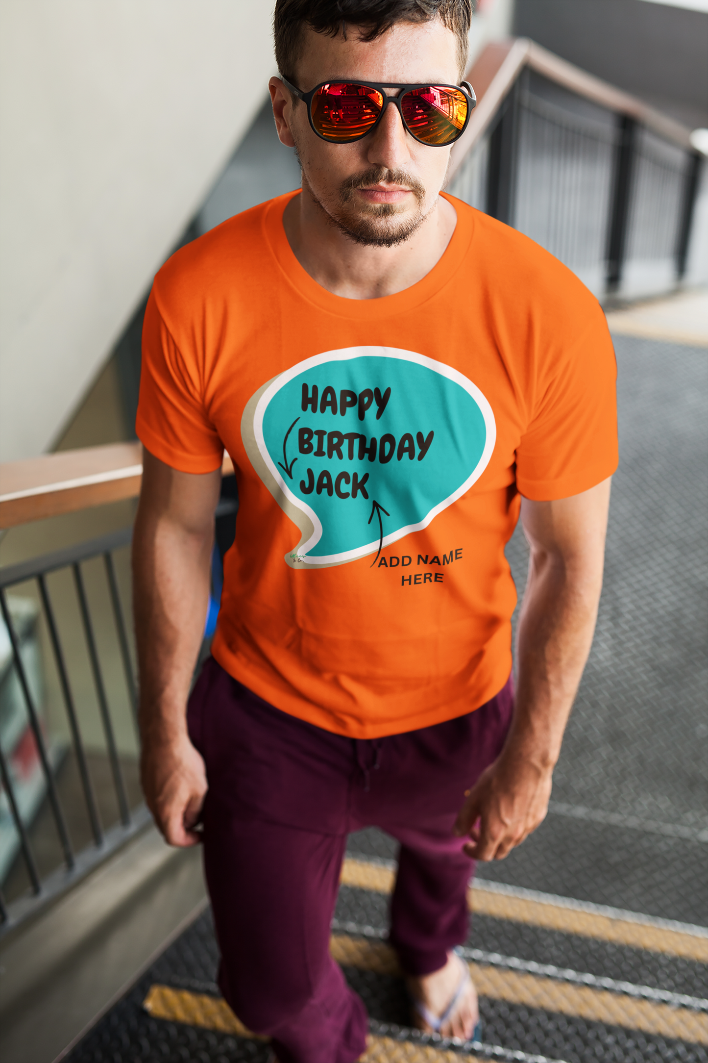 PERSONALIZED HAPPY BIRTHDAY T-SHIRT CUSTOMIZED TEES FOR HIM IN SPEECH BUBBLE CUSTOM SHIRT FOR HER HAPPY BIRTHDAY MOM TEE HAPPY BIRTHDAY DAD UNIQUE GIFT CUSTOM GIFT FOR BIRTHDAY GIFT FOR HIM GIFT FOR HER