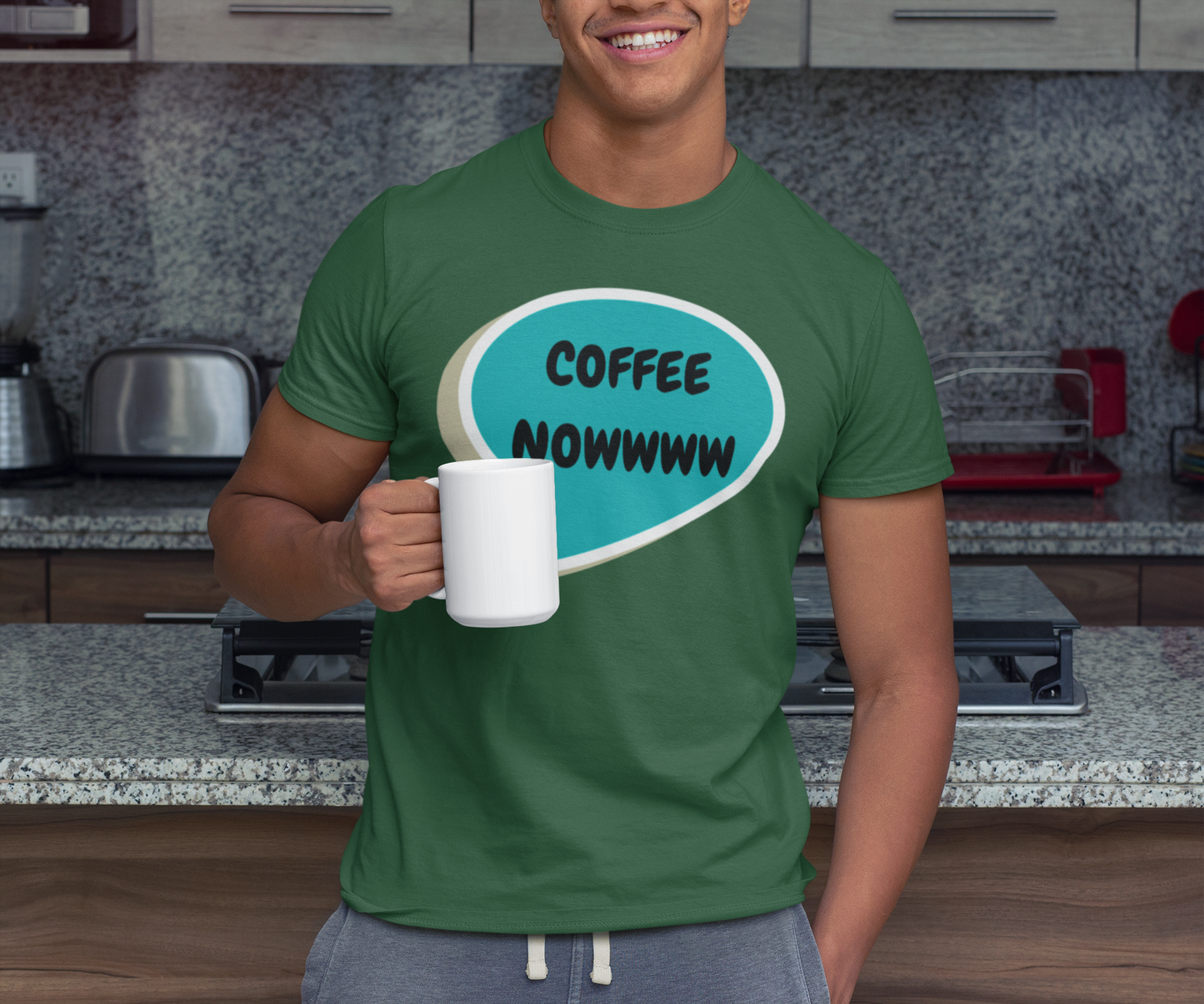 COFFEE NOWWWW T-SHIRT IN SPEECH BUBBLE TSHIRT FOR COFFEE LOVERS T SHIRT GIFT FOR COFFEE DRINKERS