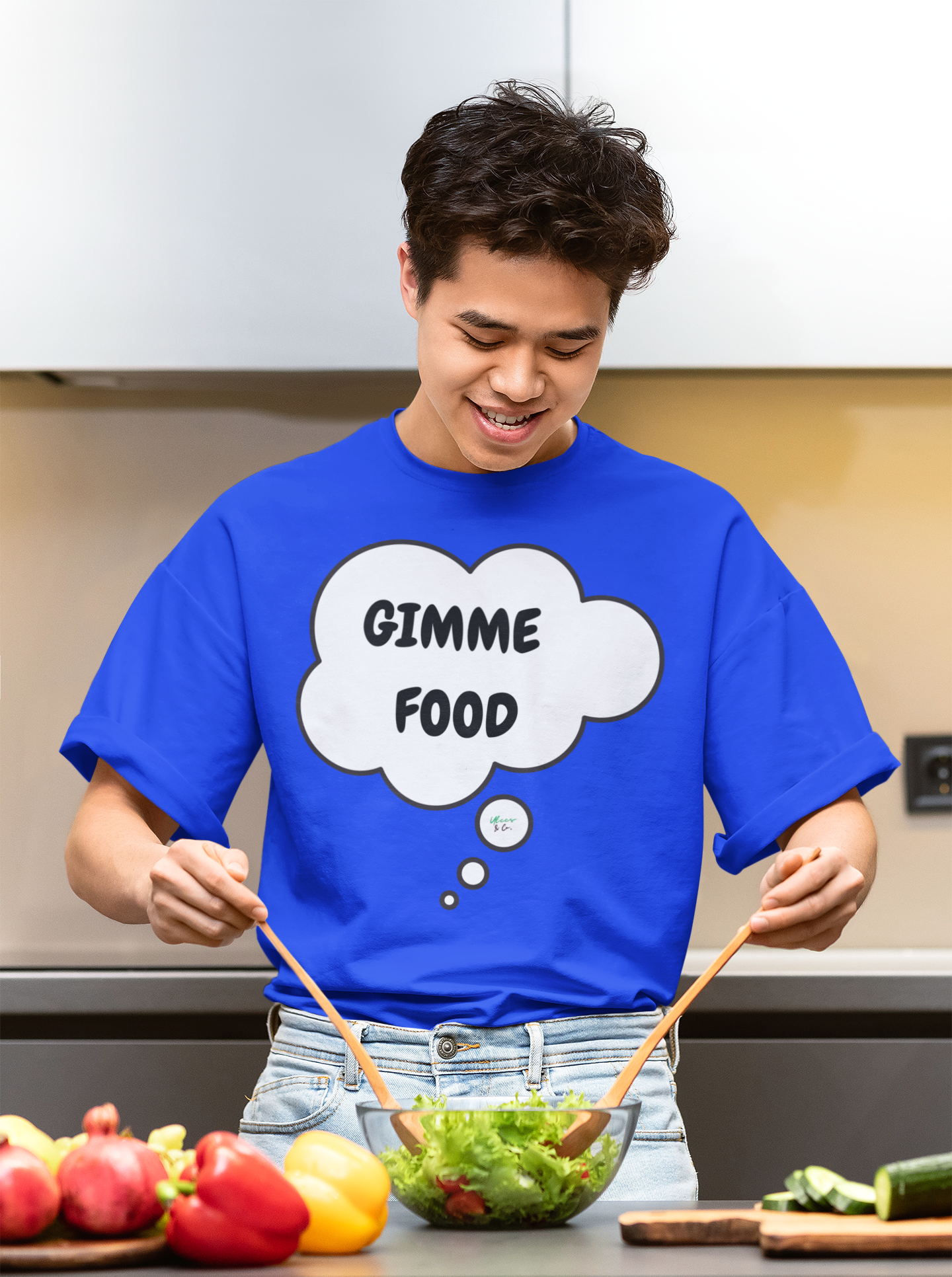 GIMME FOOD  T-SHIRT IN THOUGHT BUBBLE UNISEX TSHIRT FUNNY SAYINGS T SHIRT SARCASTIC SAYINGS T-SHIRT SARCASM TEES GIFTS FOR WOMEN GIFT FOR MEN