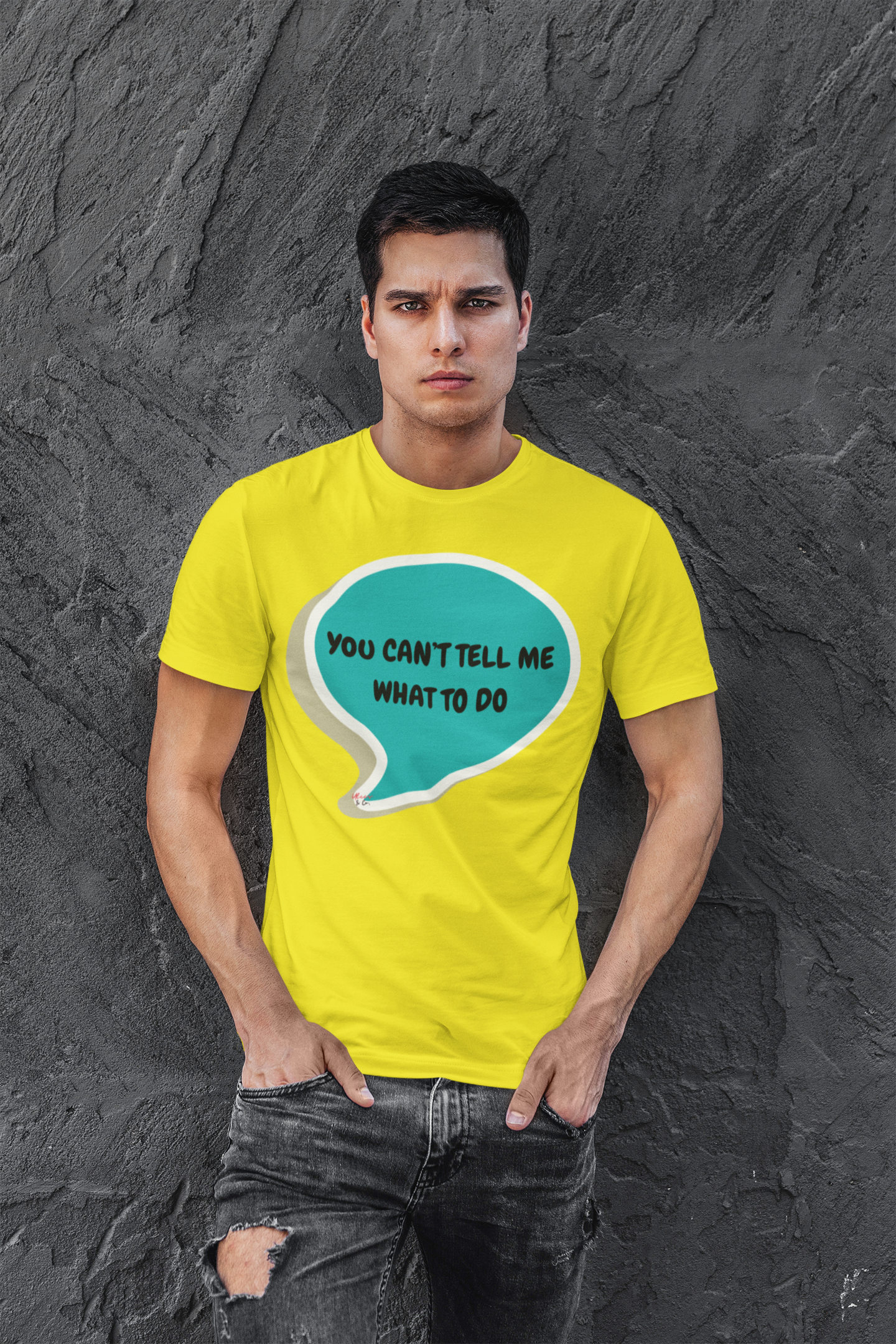 YOU CAN'T TELL ME WHAT TO DO T-SHIRT IN SPEECH BUBBLE UNISEX TSHIRT FUNNY SAYINGS T SHIRT SARCASTIC SAYINGS T-SHIRT