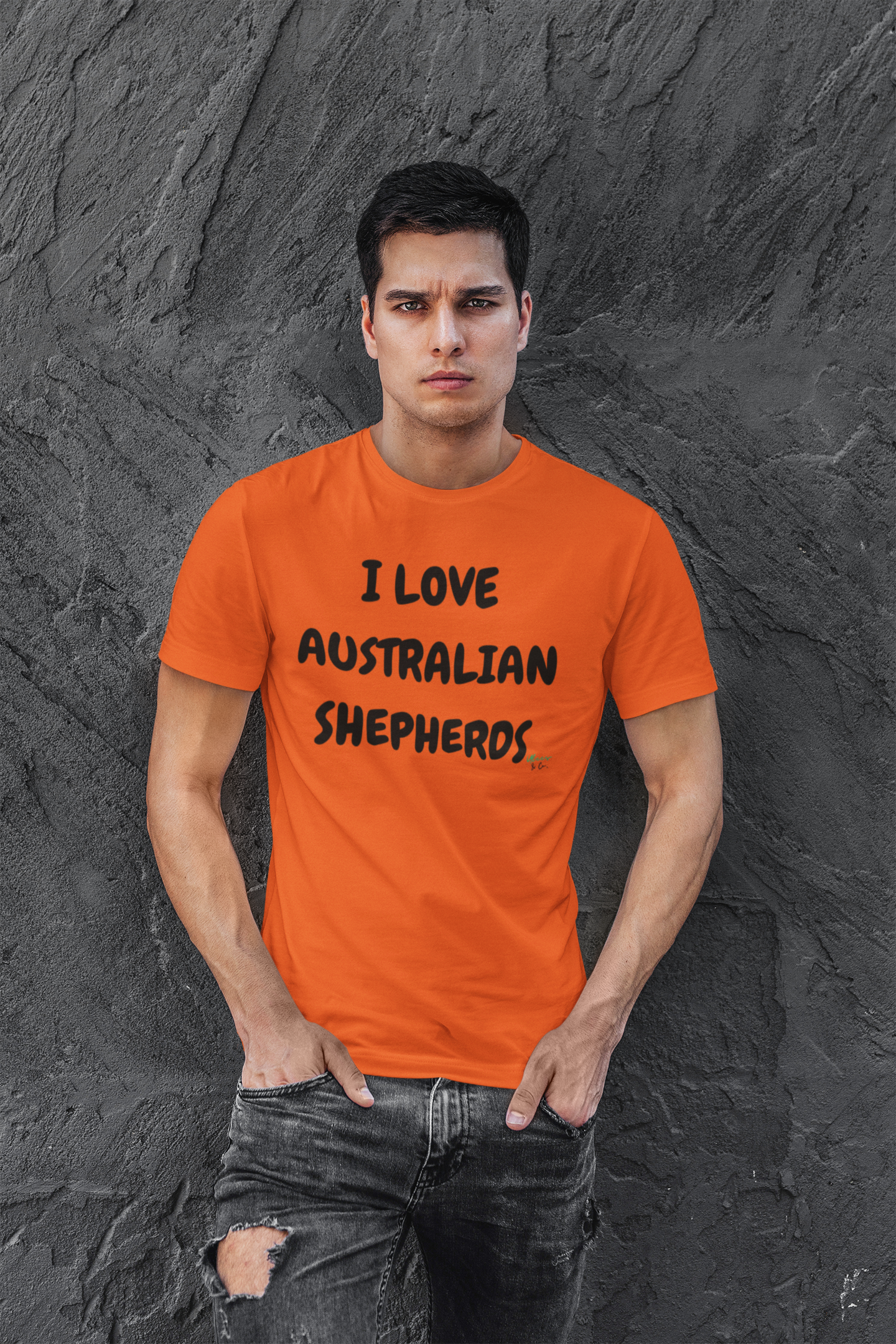 I LOVE AUSTRALIAN SHEPHERDS T-SHIRT UNIQUE GRAPHIC UNISEX TEXT ONLY DESIGN SHIRT STREETWEAR FASHION PET GIFTS DOG MOM TEE SHIRTS FOR WOMEN DOG DAD GIFT FOR MEN CLOTHING BRAND PET PARENTS