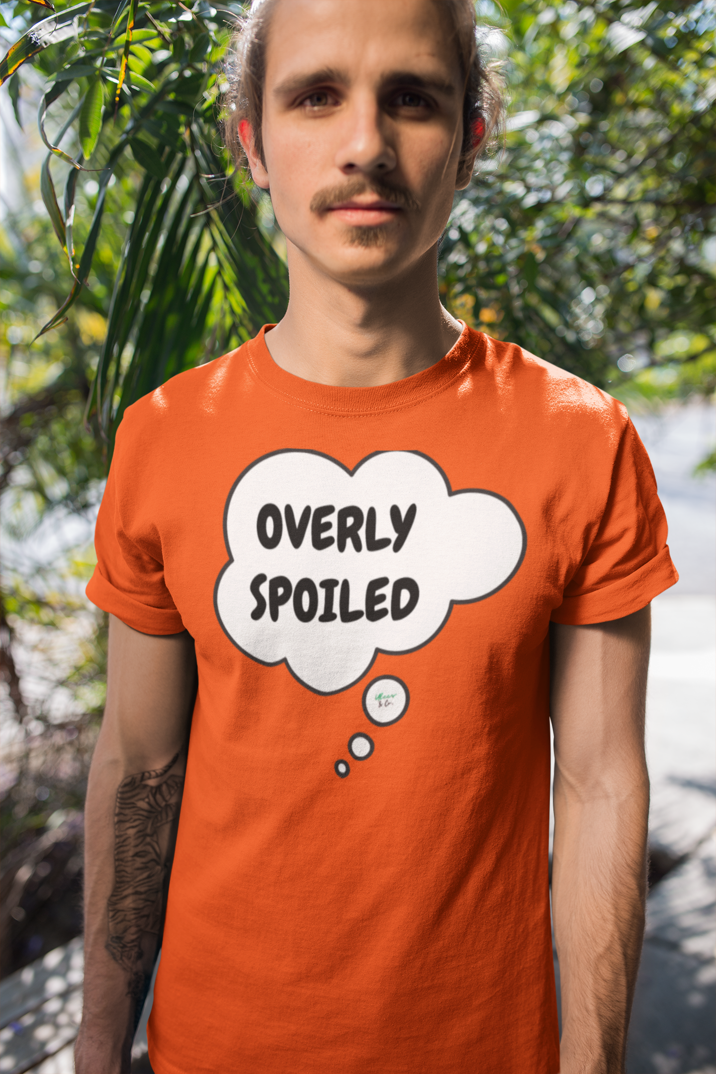 OVERLY SPOILED T-SHIRT IN THOUGHT BUBBLE SARCASTIC GIFT TSHIRT FUNNY GIFT FUNNY SAYING SHIRT GIFT SARCASTIC SAYING TEE GIFT T SHIRT 1000% SPOILED IN THOUGHT BUBBLE TSHIRT