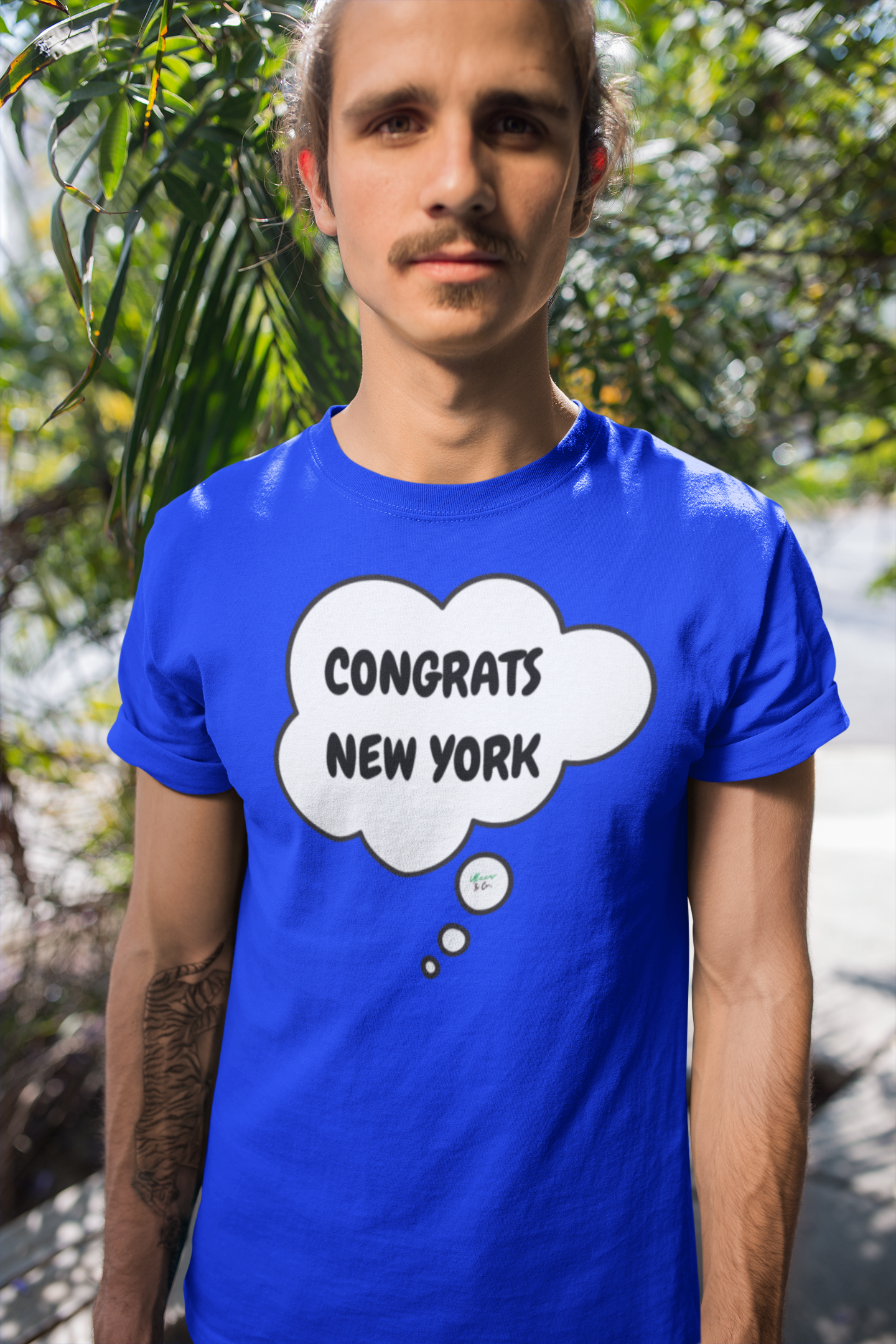 CONGRATS NEW YORK T-SHIRT UNIQUE GRAPHIC UNISEX THOUGHT BUBBLE SHIRT STREETWEAR FASHION NEW YORK KNICKS TEES NBA CHAMPIONSHIP T-SHIRT NEW YORK CHAMPS BIRTHDAY GIFTS FOR WOMEN GIFT FOR MEN CLOTHING BRAND