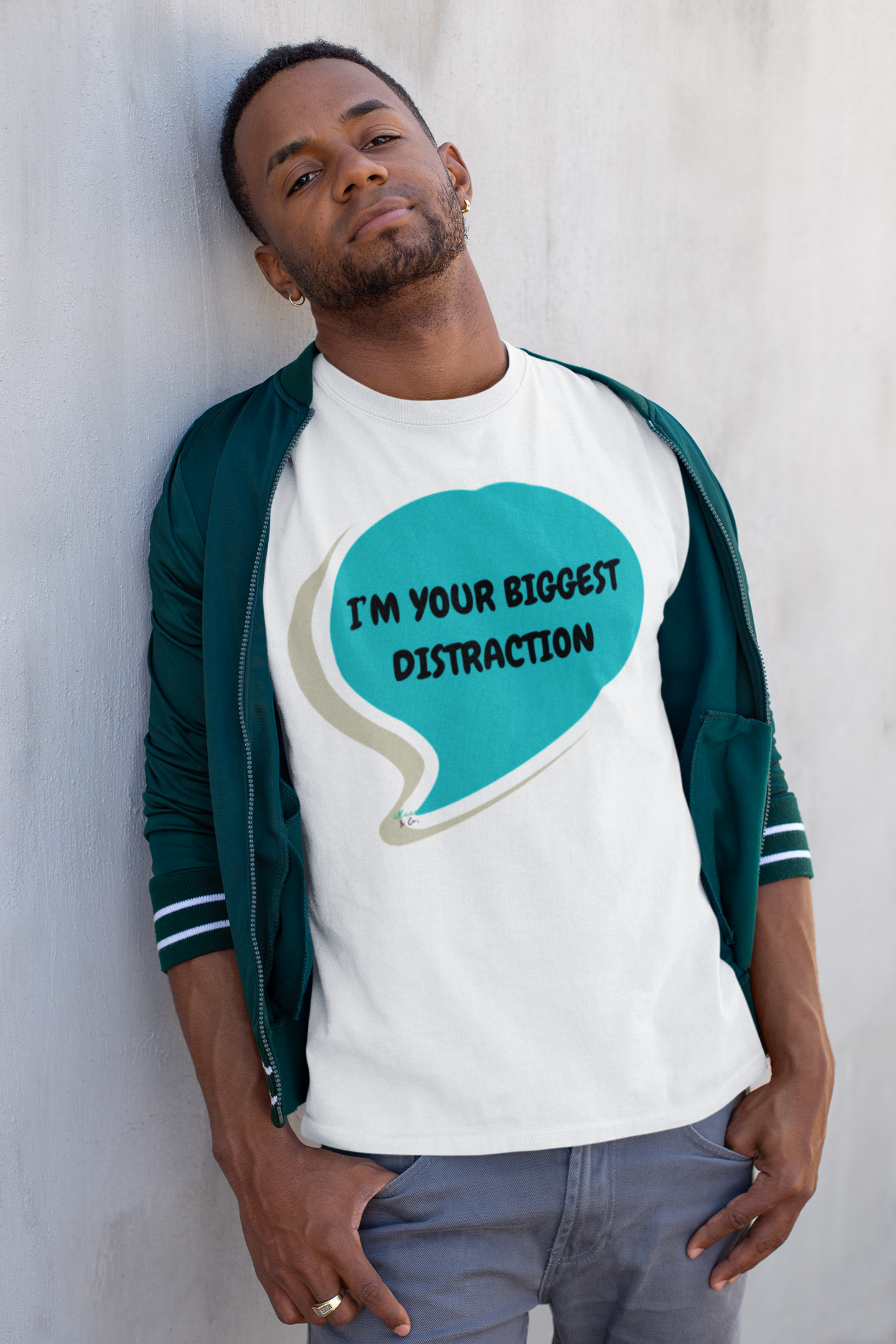 I'M YOUR BIGGEST DISTRACTION T-SHIRT IN SPEECH BUBBLE UNISEX TSHIRT FUNNY SAYINGS T SHIRT SARCASTIC SAYINGS T-SHIRT SARCASM TEES