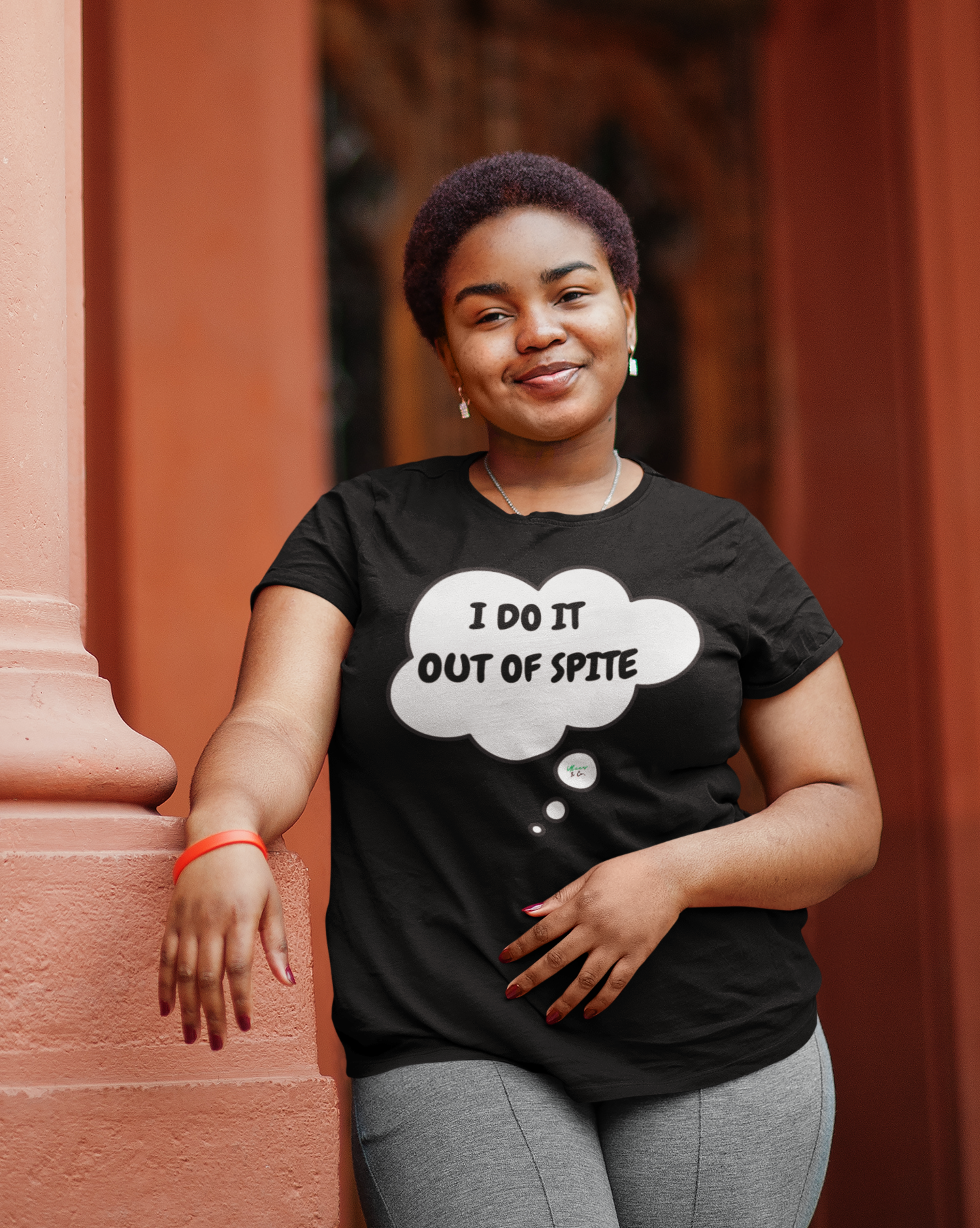 I DO IT OUT OF SPITE T-SHIRT IN THOUGHT BUBBLE UNISEX TSHIRT FUNNY SAYINGS T SHIRT SARCASTIC SAYINGS T-SHIRT SARCASM TEES GIFTS FOR WOMEN GIFT FOR MEN