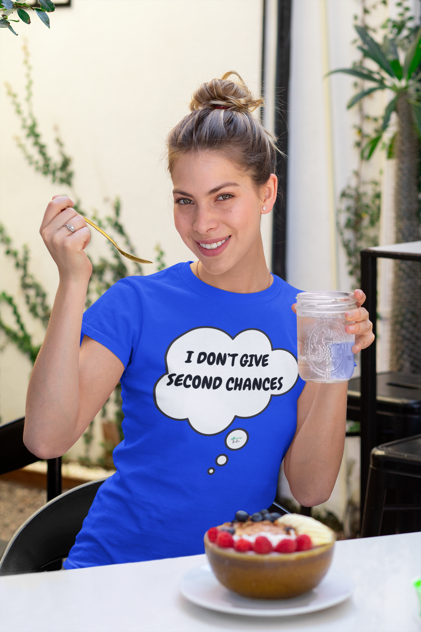 I DON'T GIVE SECOND CHANCES T-SHIRT IN THOUGHT BUBBLE UNISEX TSHIRT FUNNY SAYINGS T SHIRT SARCASTIC SAYINGS T-SHIRT SARCASM TEES