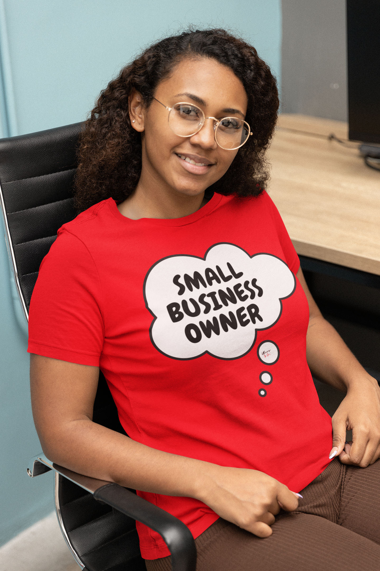 SMALL BUSINESS OWNER T-SHIRT IN THOUGHT BUBBLE UNISEX TSHIRT FUNNY SAYINGS T SHIRT SARCASTIC SAYINGS T-SHIRT SARCASM TEES