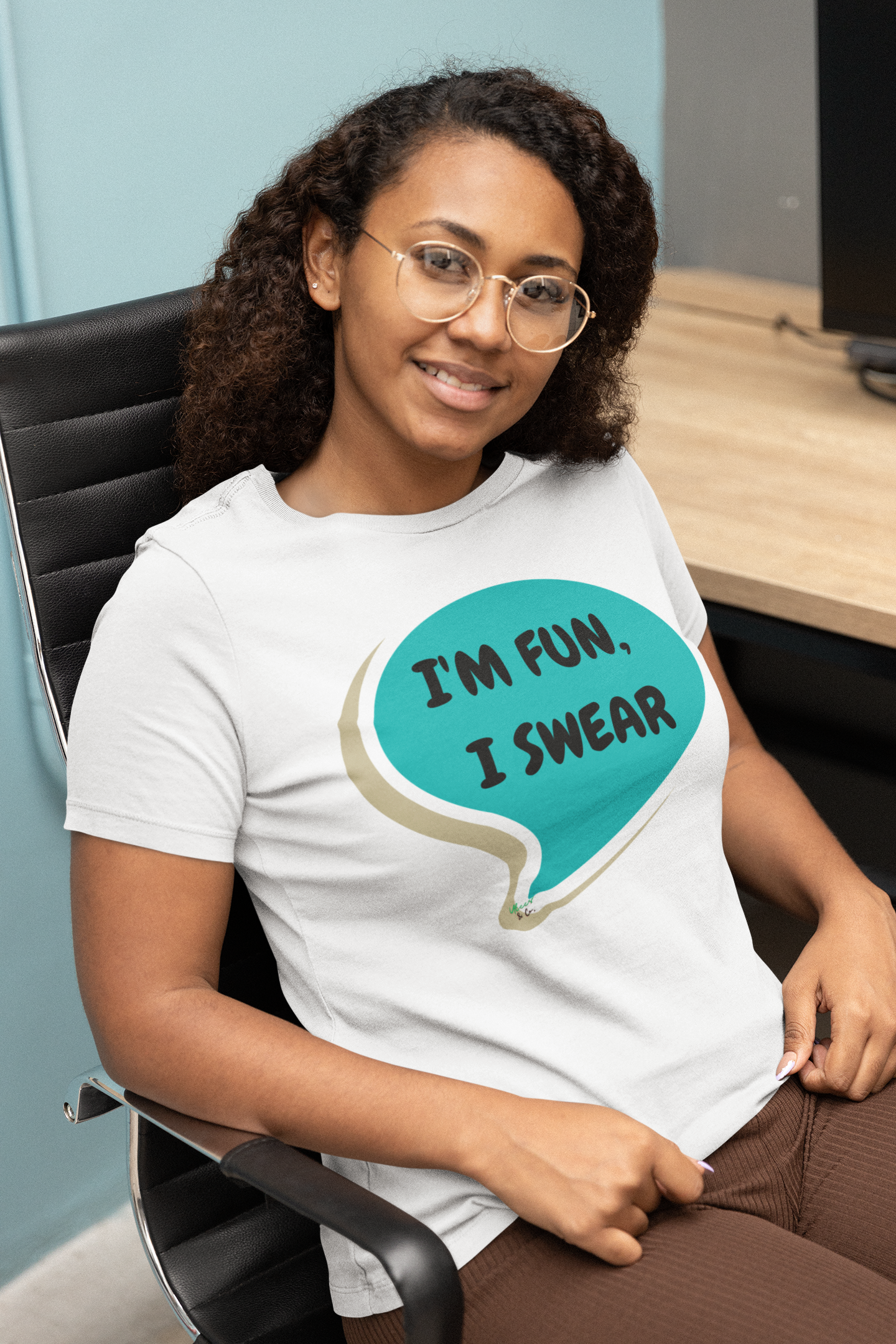I'M FUN, I SWEAR T-SHIRT IN SPEECH BUBBLE UNISEX TSHIRT FUNNY SAYINGS T SHIRT SARCASTIC SAYINGS T-SHIRT SARCASM TEES