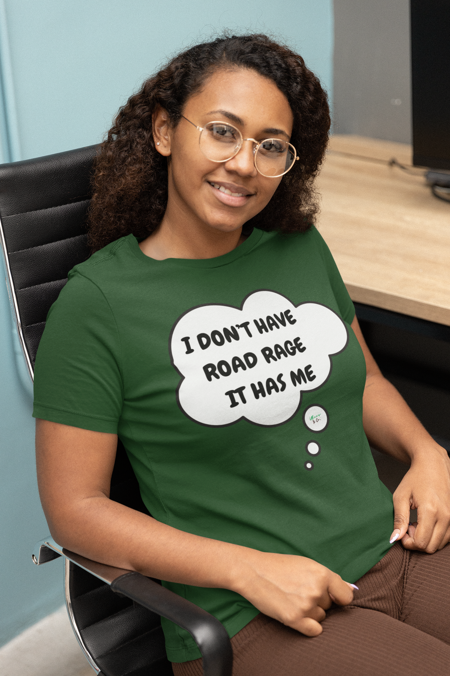 I DON'T HAVE ROAD RAGE IT HAS ME  T-SHIRT IN THOUGHT BUBBLE UNISEX TSHIRT FUNNY SAYINGS T SHIRT SARCASTIC SAYINGS T-SHIRT SARCASM TEES GIFTS FOR WOMEN GIFT FOR MEN