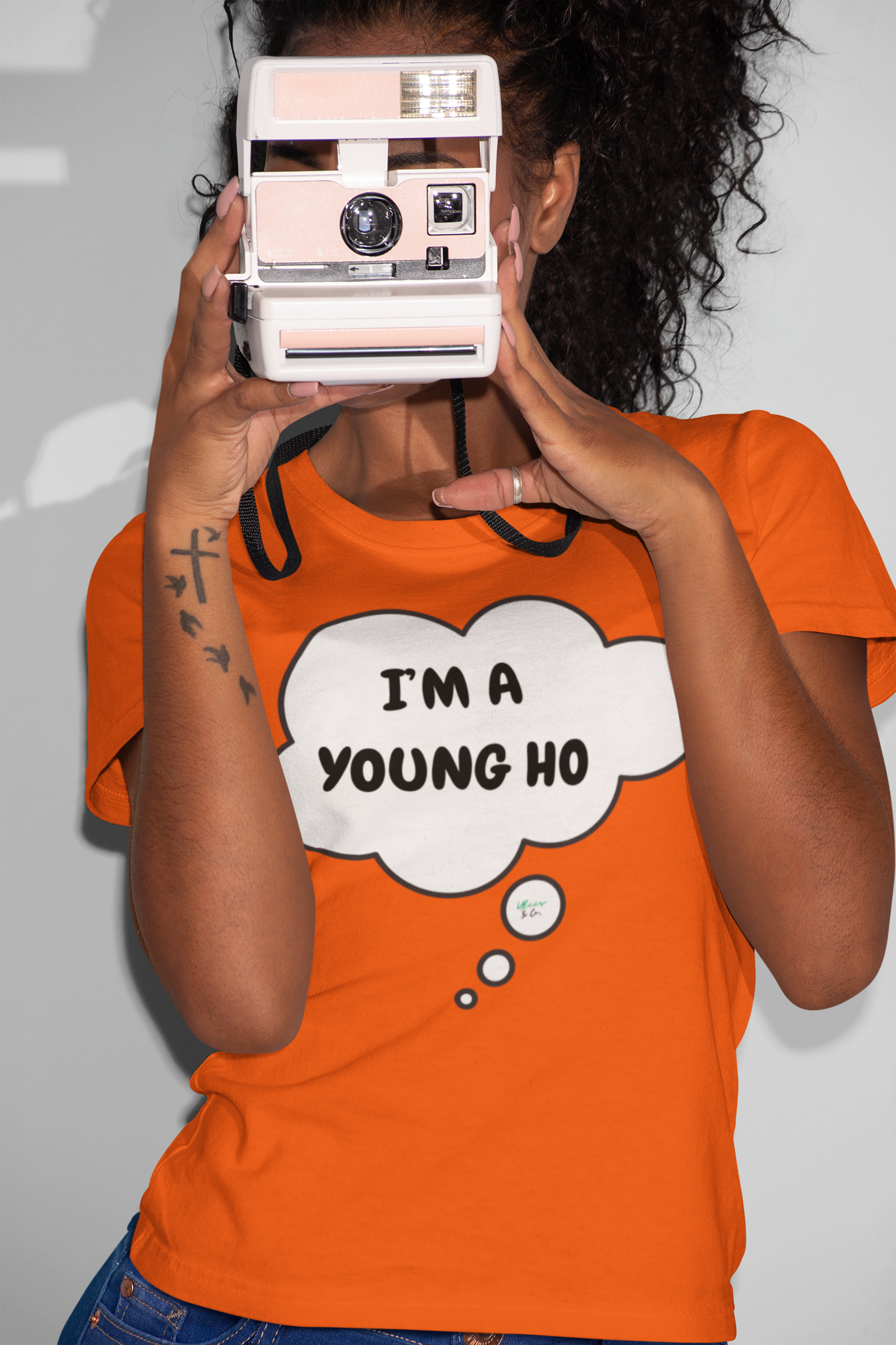 I'M A YOUNG HO VIRAL TREND I'M A YOUNG HO GRAPHIC UNISEX T-SHIRT UNIQUE GIFT CUSTOM GIFT CUSTOM TSHIRT BIRTHDAY GIFT IN THOUGHT BUBBLE TRENDING MEME SHIRT FOR WOMEN SHIRT FOR MEN