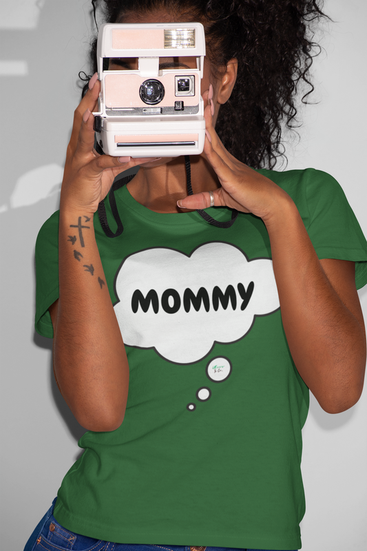 MOMMY T-SHIRT UNIQUE MOM GIFT GRAPHIC UNISEX T-SHIRT BIRTHDAY GIFT MOM FIRST TIME MOM GIFT IN THOUGHT BUBBLE NEW MOM GIFTS SHIRTS FIRST MOTHERS DAY TEES GRANDMA GIFTS THANK YOU MOM TSHIRT BABY SHOWER GIFT MOM GIFT FROM KIDS GIFT FOR GRANDMA SHIRTS