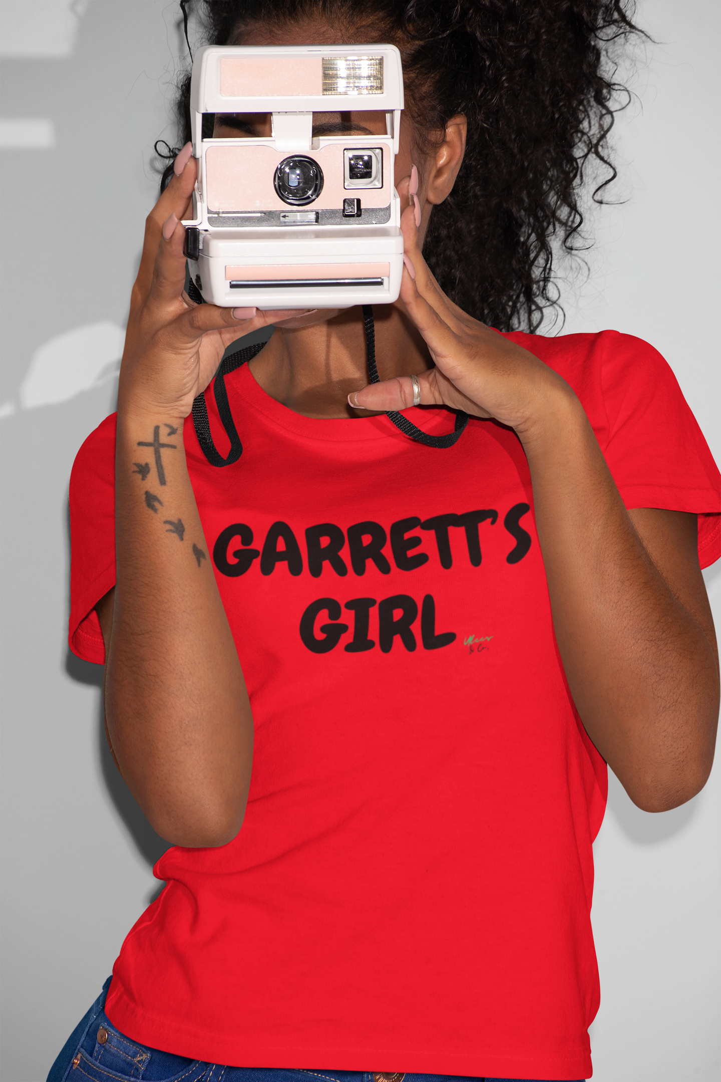 GARRETT'S GIRL T-SHIRT HOCKEY PLAYER UNIQUE GRAPHIC UNISEX TEXT ONLY DESIGN SHIRT STREETWEAR FASHION OFF CAMPUS TEES OFF CAMPUS SERIES FOR HOCKEY TEAM FANS T-SHIRT GARRETT GRAHAM CHARACTER TEES GIFTS FOR WOMEN