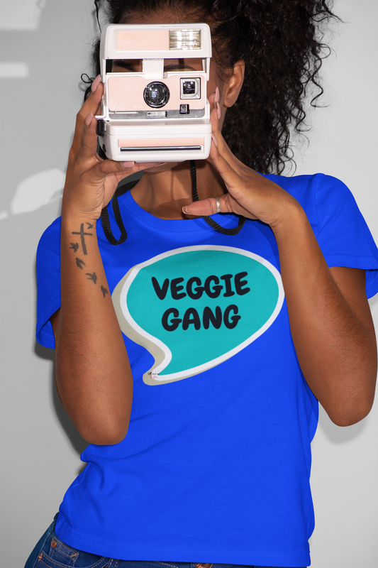 VEGGIE GANG T-SHIRT IN SPEECH BUBBLE UNISEX TSHIRT FUNNY SAYINGS T SHIRT SARCASTIC SAYINGS T-SHIRT SARCASM TEES