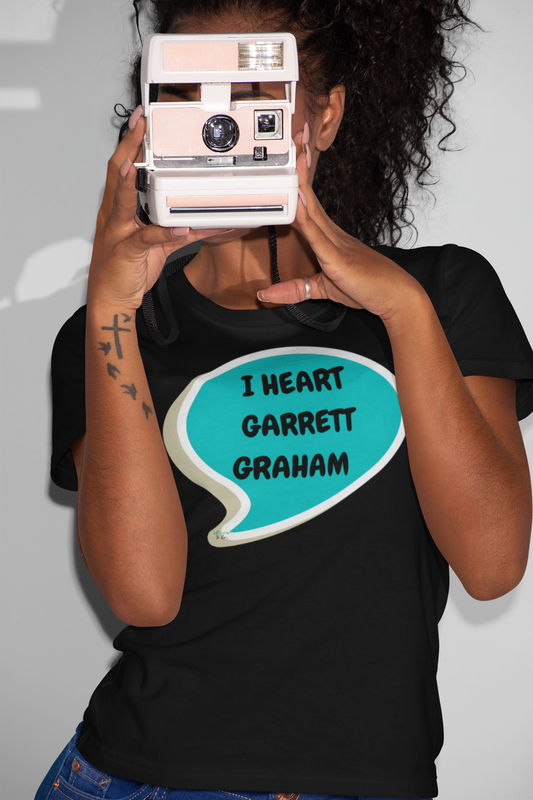 I HEART GARRETT GRAHAM T-SHIRT HOCKEY PLAYER CASUAL UNIQUE GRAPHIC UNISEX SPEECH BUBBLE SHIRT STREETWEAR FASHION OFF CAMPUS TEES OFF CAMPUS SERIES HOCKEY TEAM TEES BIRTHDAY GIFTS FOR WOMEN GIFT FOR MEN