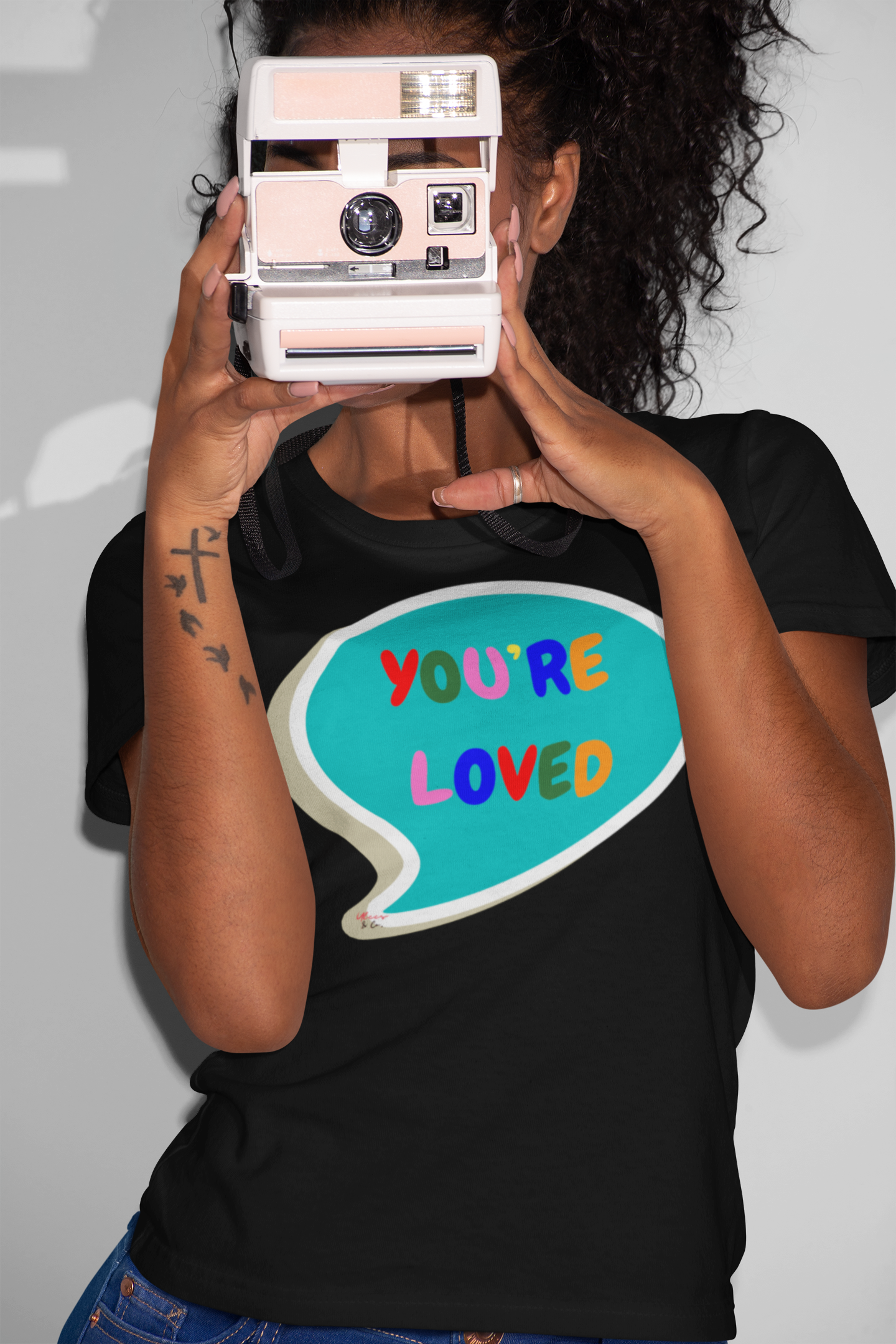 YOU'RE LOVED T-SHIRT SPEECH BUBBLE UNISEX T-SHIRT HAPPY PRIDE YOU'RE LOVED TSHIRT LGBTQ T SHIRT