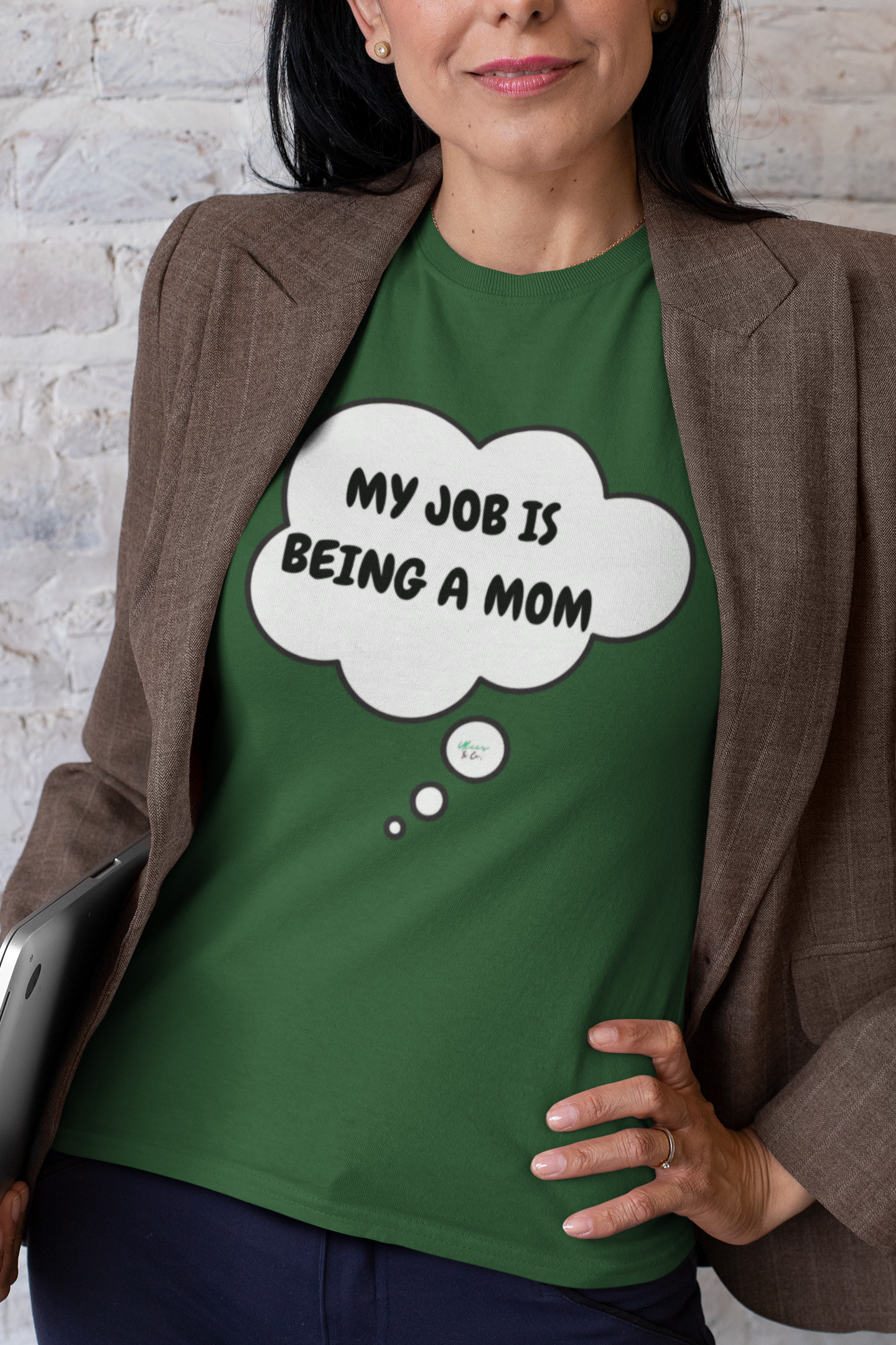 MY JOB IS BEING A MOM TSHIRT NEW MOM TEE MOM GIFTS IN THOUGHT BUBBLE GRAPHIC UNISEX T-SHIRT UNIQUE MOM GIFT TEES THANK YOU MOM SHIRTS GIFTS FIRST TIME MOM GIFT TSHIRTS GIFTS FOR FIRST MOTHERS DAY MOM GIFT FROM KIDS BIRTHDAY GIFT MOM