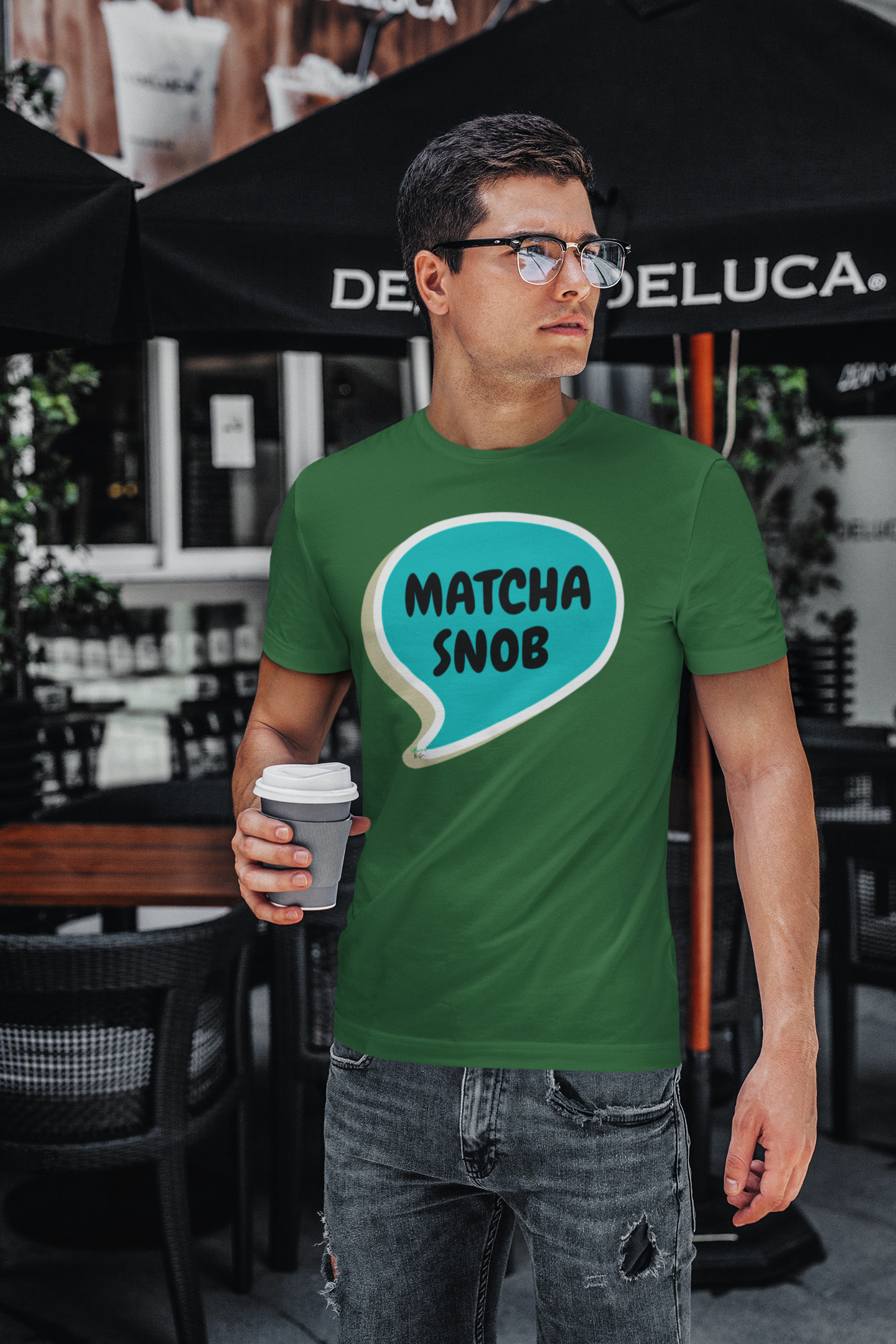 MATCHA SNOB T-SHIRT COFFEE LOVERS TEES FOR MATCHA COFFEE DRINKER IN STREETWEAR FASHION UNIQUE GRAPHIC UNISEX T-SHIRT SPEECH BUBBLE BIRTHDAY GIFT FOR MATCHA CAFFEINE LOVER TEES FOR COFFEE GIFT UNIQUE GIFTS FOR WOMEN GIFT FOR MEN CLOTHING BRAND