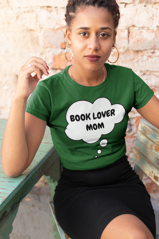 BOOK LOVER MOM TSHIRT FOR MOM GRAPHIC UNISEX T-SHIRT BIRTHDAY GIFT FOR MOM TEES GIFT THOUGHT BUBBLE TOP UNIQUE GIFTS FOR MOM READING BOOKS TSHIRTS FOR BOOK CLUB GIFTS FOR MOTHER'S DAY