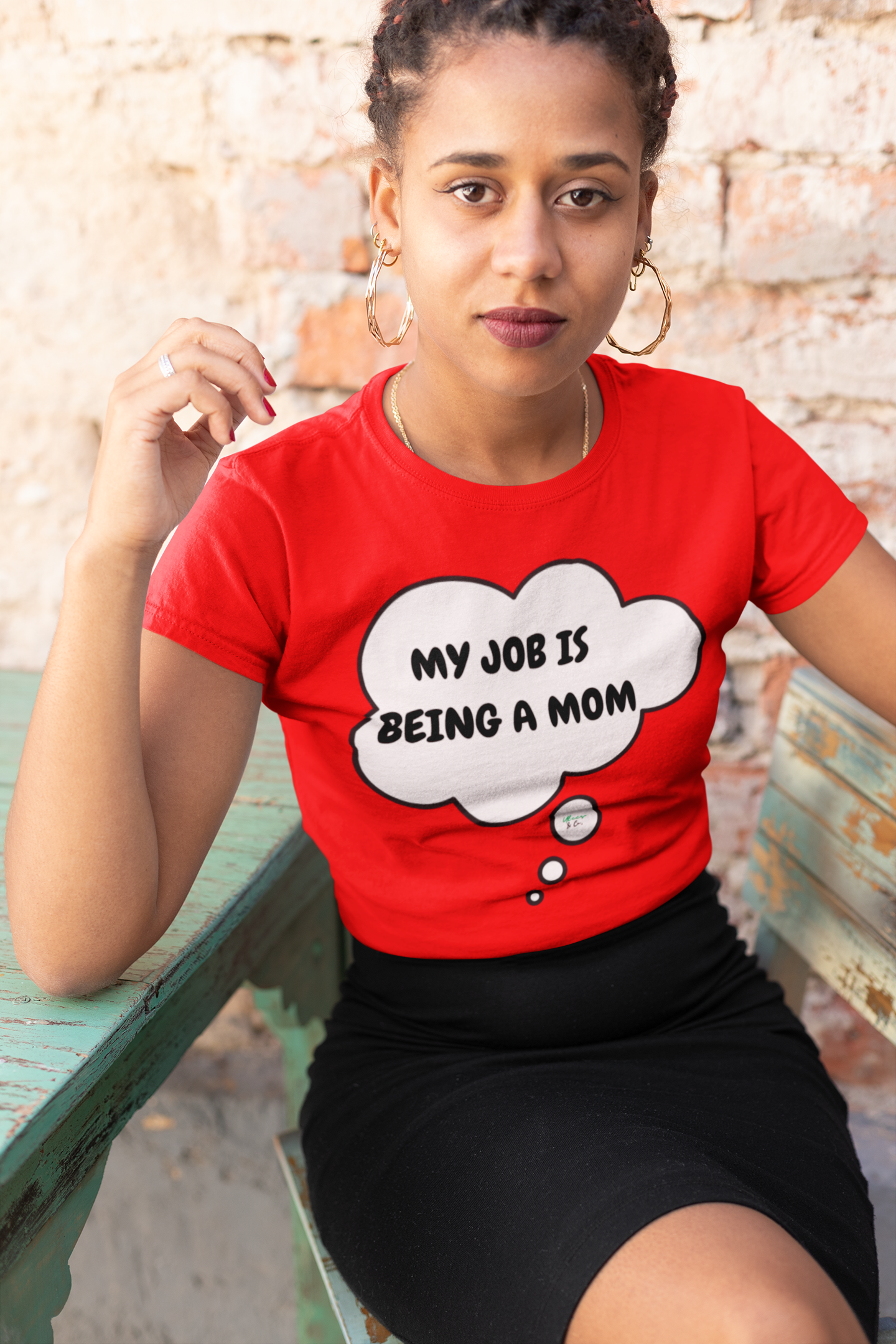 MY JOB IS BEING A MOM TSHIRT NEW MOM TEE MOM GIFTS IN THOUGHT BUBBLE GRAPHIC UNISEX T-SHIRT UNIQUE MOM GIFT TEES THANK YOU MOM SHIRTS GIFTS FIRST TIME MOM GIFT TSHIRTS GIFTS FOR FIRST MOTHERS DAY MOM GIFT FROM KIDS BIRTHDAY GIFT MOM