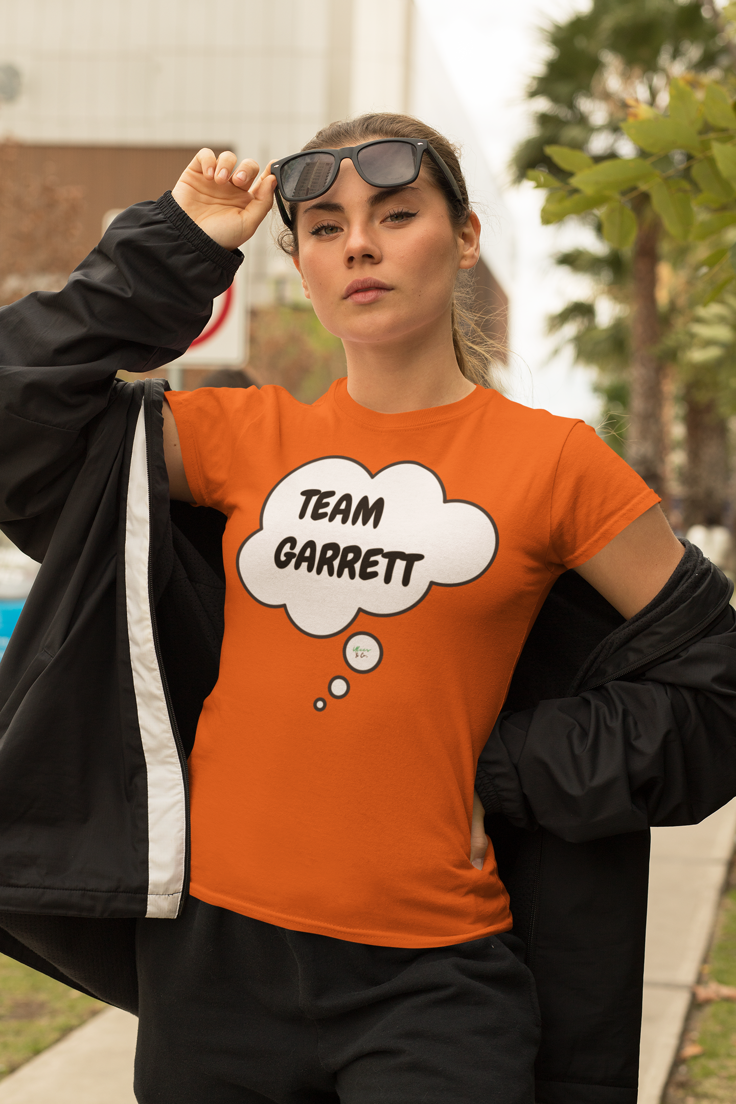 TEAM GARRETT T-SHIRT HOCKEY PLAYER UNIQUE GRAPHIC UNISEX THOUGHT BUBBLE DESIGN SHIRT STREETWEAR FASHION OFF CAMPUS TEES OFF CAMPUS SERIES FOR HOCKEY TEAM FANS T-SHIRT GARRETT GRAHAM CHARACTER TEES GIFTS FOR WOMEN
