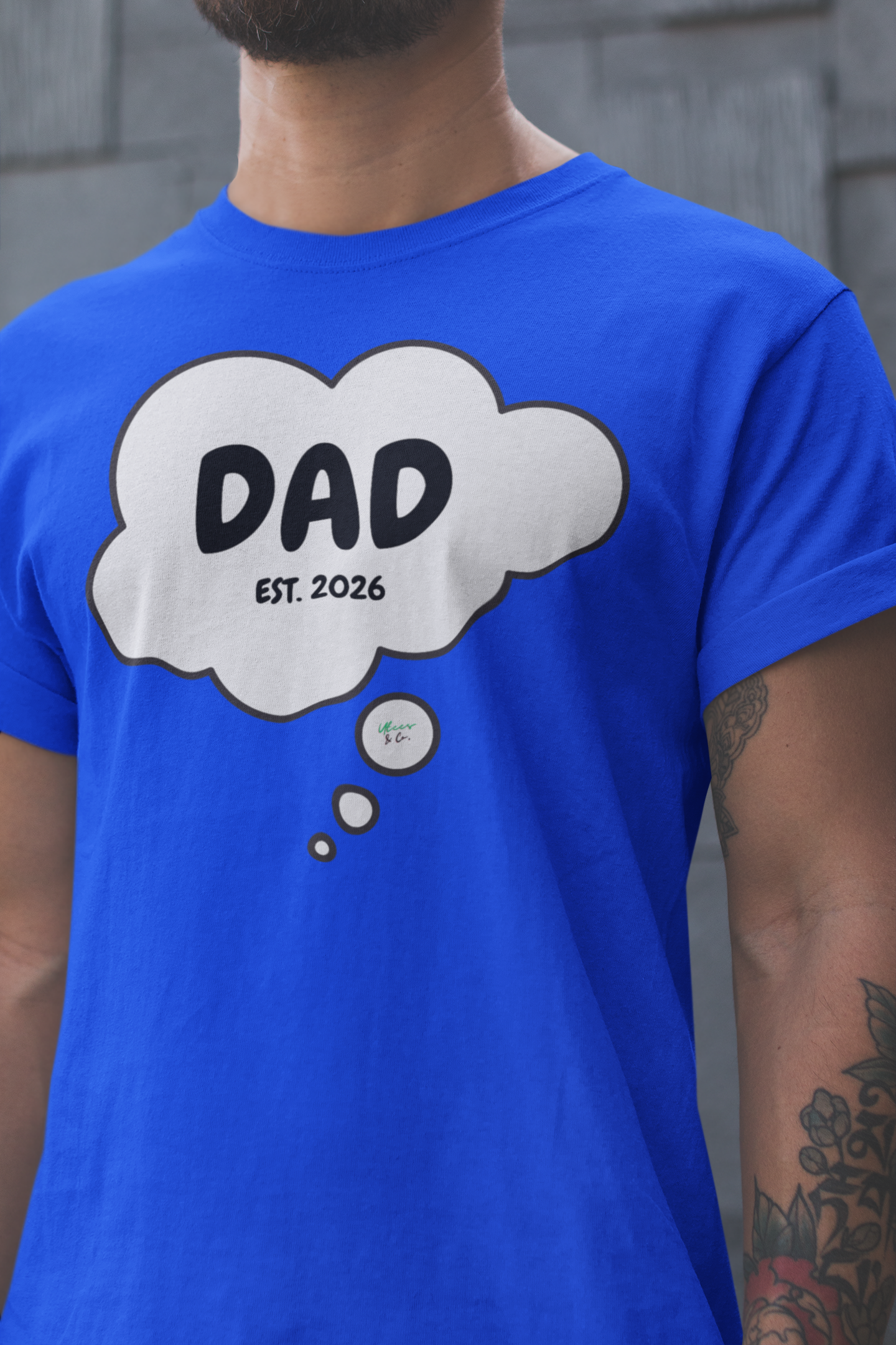 WHEN I BECAME A DAD T-SHIRT CUSTOMIZE UNIQUE GRAPHIC UNISEX T-SHIRT PERSONALIZED THOUGHT BUBBLE CUSTOM SHIRT FOR NEW DAD'S UNIQUE DAD GIFT FOR FIRST TIME DAD CUSTOM GIFT FOR FATHER'S DAY