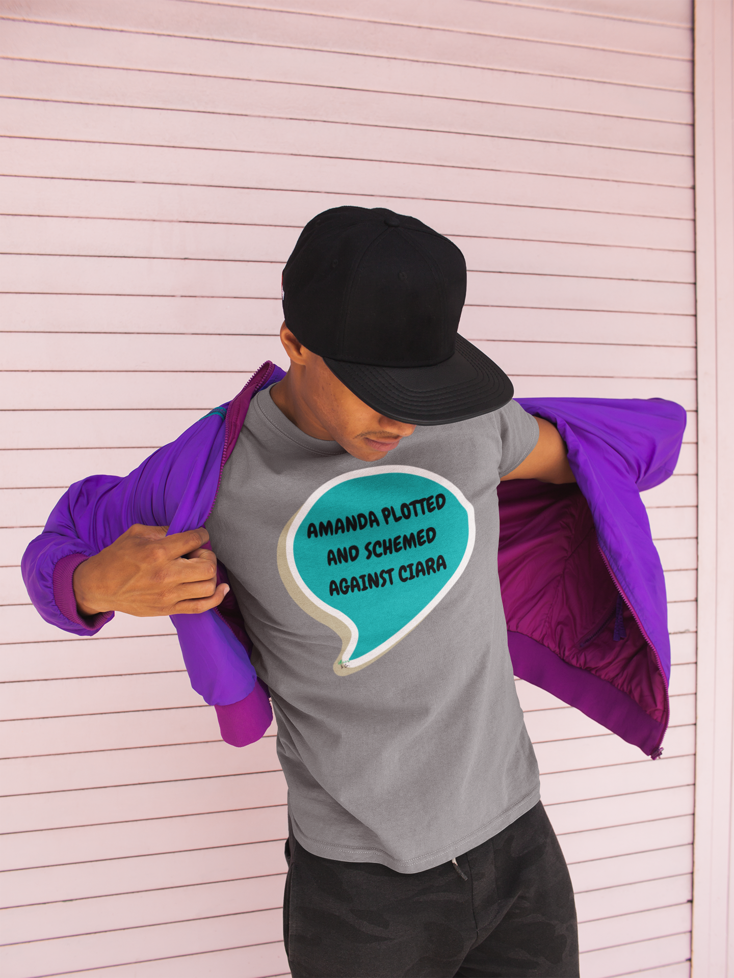 AMANDA PLOTTED AND SCHEMED AGAINST CIARA T-SHIRT SUMMER HOUSE INSPIRED TEES IN SPEECH BUBBLE BRAVO DRAMA TEE SHIRTS UNIQUE GRAPHIC UNISEX T-SHIRTS GIFT FOR CIARA MILLER AMANDA BATULA WEST WILSON MEN GIFT FOR WOMEN TEE FOR MEN