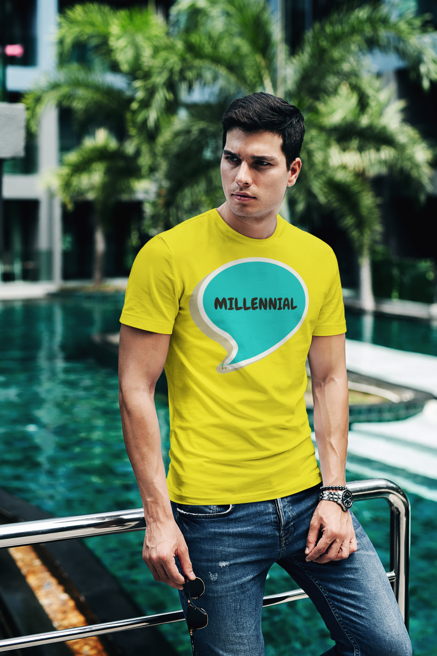 MILLENNIAL IN SPEECH BUBBLE GRAPHIC UNISEX T-SHIRT MILLENNIAL HUMOR TEES GIFT FOR MEN SHIRTS GIFTS FOR MILLENNIAL OUTFITS TSHIRTS GIFTS FOR MEN MILLENNIAL QUOTES GIFTS