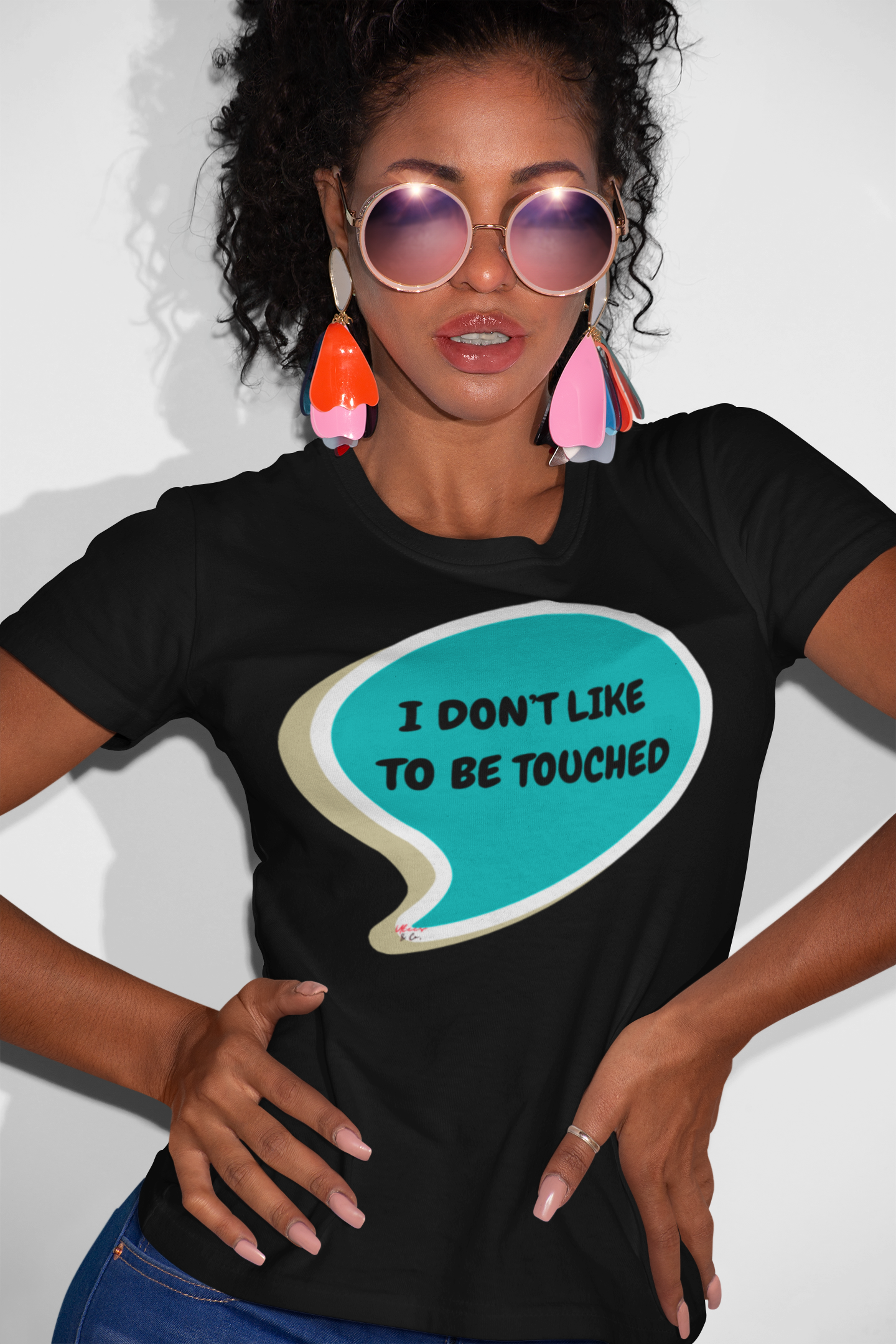 I DON'T LIKE TO BE TOUCHED T-SHIRT IN SPEECH BUBBLE UNISEX TSHIRT FUNNY SAYINGS T SHIRT SARCASTIC SAYINGS T-SHIRT SARCASM TEES