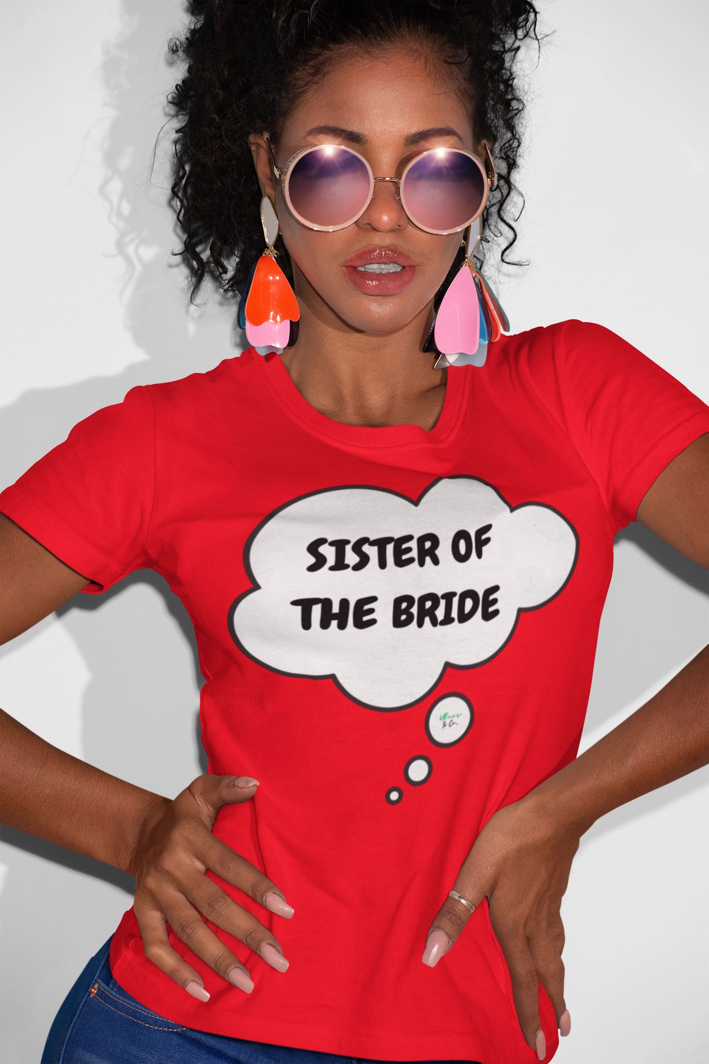 SISTER OF THE BRIDE WEDDING T-SHIRT BRIDE GIFT FOR BACHLORETTE PARTY IN THOUGHT BUBBLE UNISEX TSHIRT GIFT FOR A GIRLFRIEND OR FIANCÉE GIFT FOR BRIDAL PARTY FUTURE BRIDE T SHIRT WEDDING GIFT FOR SISTER