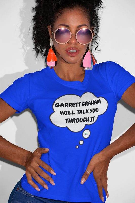 GARRETT GRAHAM WILL TALK YOU THROUGH IT T-SHIRT HOCKEY PLAYER UNIQUE GRAPHIC UNISEX THOUGHT BUBBLE SHIRT STREETWEAR FASHION OFF CAMPUS TEES OFF CAMPUS SERIES FOR HOCKEY TEAM FANS T-SHIRT GARRETT GRAHAM CHARACTER TEES GIFTS FOR WOMEN