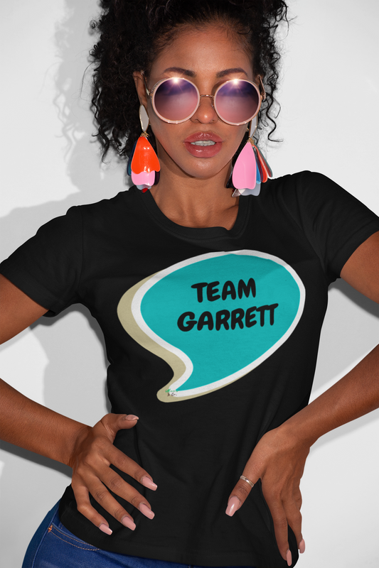 TEAM GARRETT T-SHIRT HOCKEY PLAYER UNIQUE GRAPHIC UNISEX SPEECH BUBBLE SHIRT STREETWEAR FASHION OFF CAMPUS TEES OFF CAMPUS SERIES HOCKEY TEAM TEES BIRTHDAY GIFTS FOR WOMEN GIFT FOR MEN