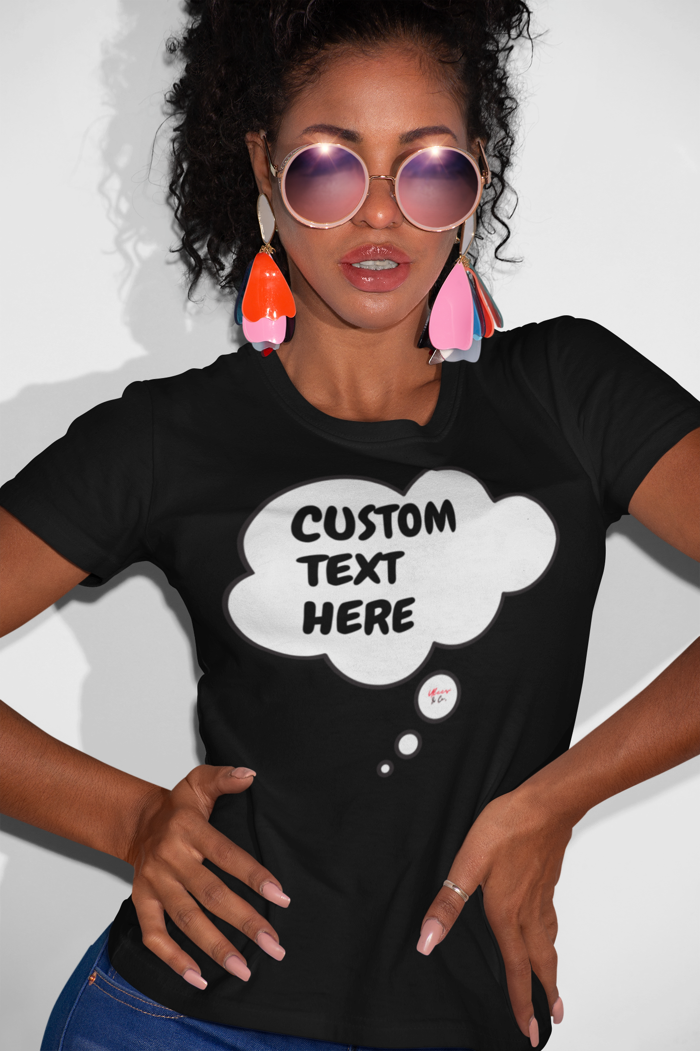 PERSONALIZE T-SHIRT IN THOUGHT BUBBLE CREATE A CUSTOMIZE SHIRT IN THOUGHT BUBBLE FOR UNISEX T-SHIRT PERSONALIZED FOR YOURSELF OR A GIFT CUSTOM FUNNY OR SARCASTIC SAYINGS OR A NAME ITS UP TO YOU SHIRT FOR WOMEN FOR MEN TSHIRT