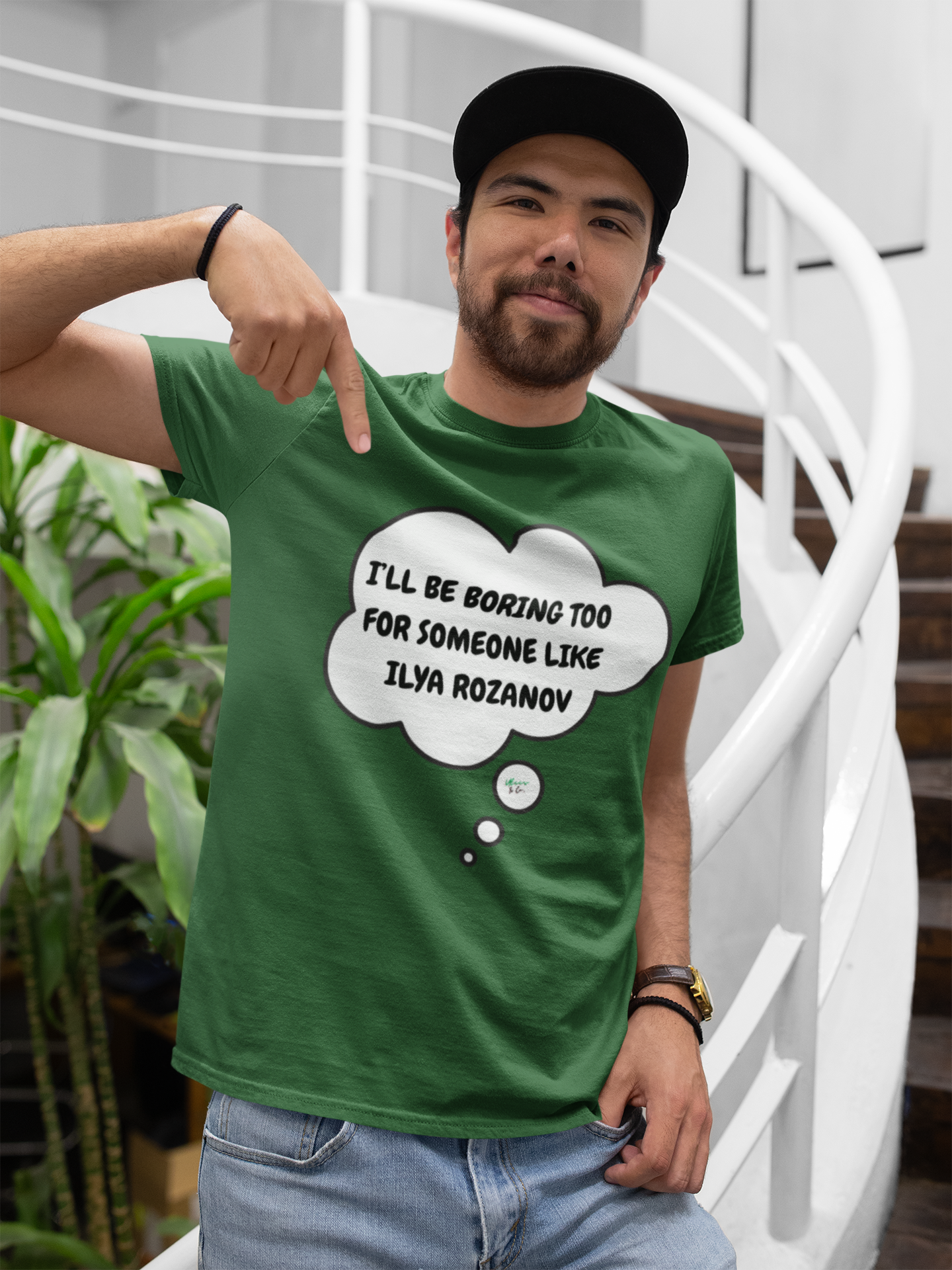 I'LL BE BORING TOO FOR SOMEONE LIKE ILYA ROZANOV T-SHIRT IN THOUGHT BUBBLE GRAPHIC UNISEX T-SHIRT HEATED RIVALRY GIFT SHIRTS SHANE HOLLANDER TEE FOR WOMEN FOR MEN HOCKEY PLAYER SHIRTS FOR GIFTS JERSEY NUMBER T-SHIRT FAN MERCH HOCKEY ROMANCE