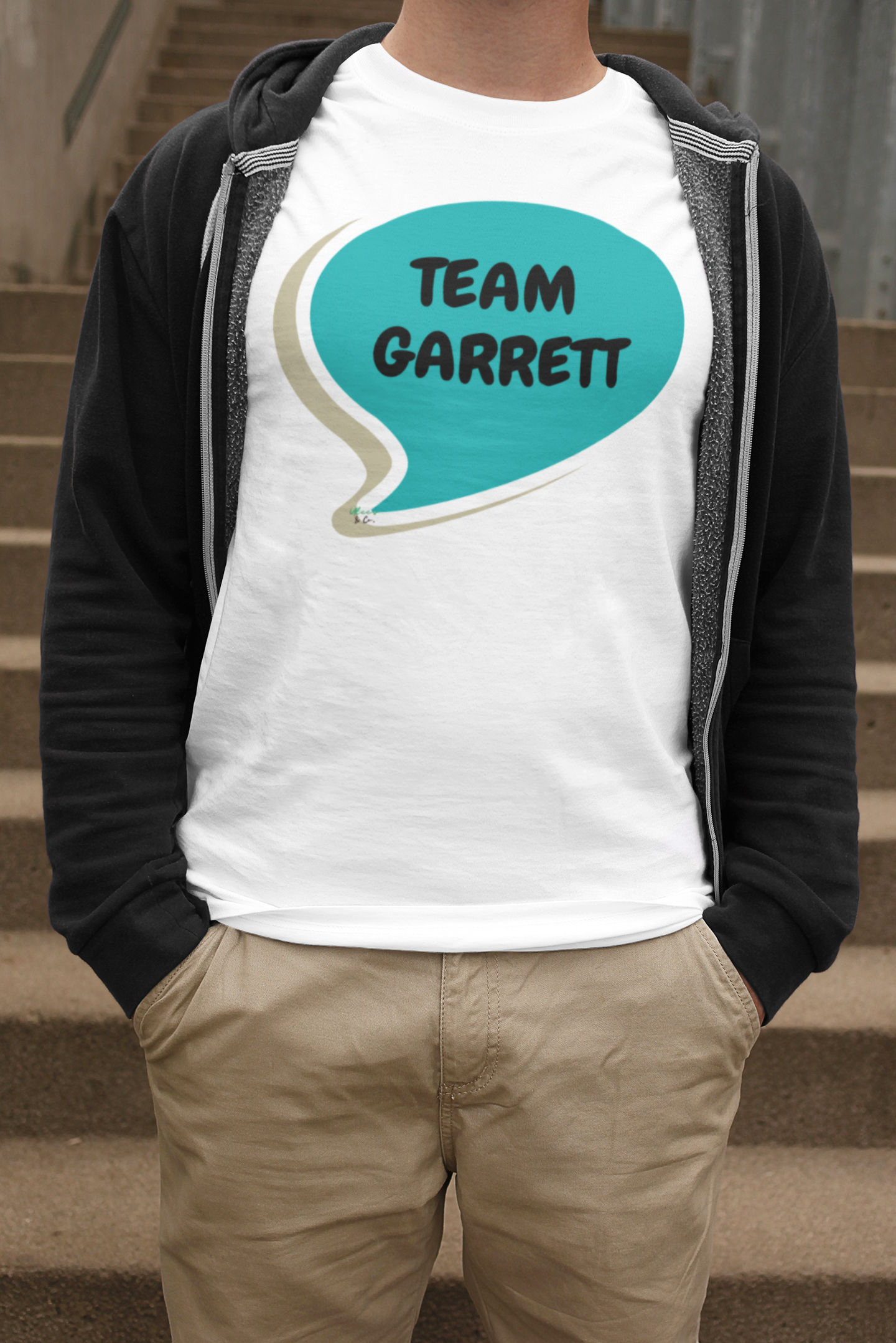 TEAM GARRETT T-SHIRT HOCKEY PLAYER UNIQUE GRAPHIC UNISEX SPEECH BUBBLE SHIRT STREETWEAR FASHION OFF CAMPUS TEES OFF CAMPUS SERIES HOCKEY TEAM TEES BIRTHDAY GIFTS FOR WOMEN GIFT FOR MEN
