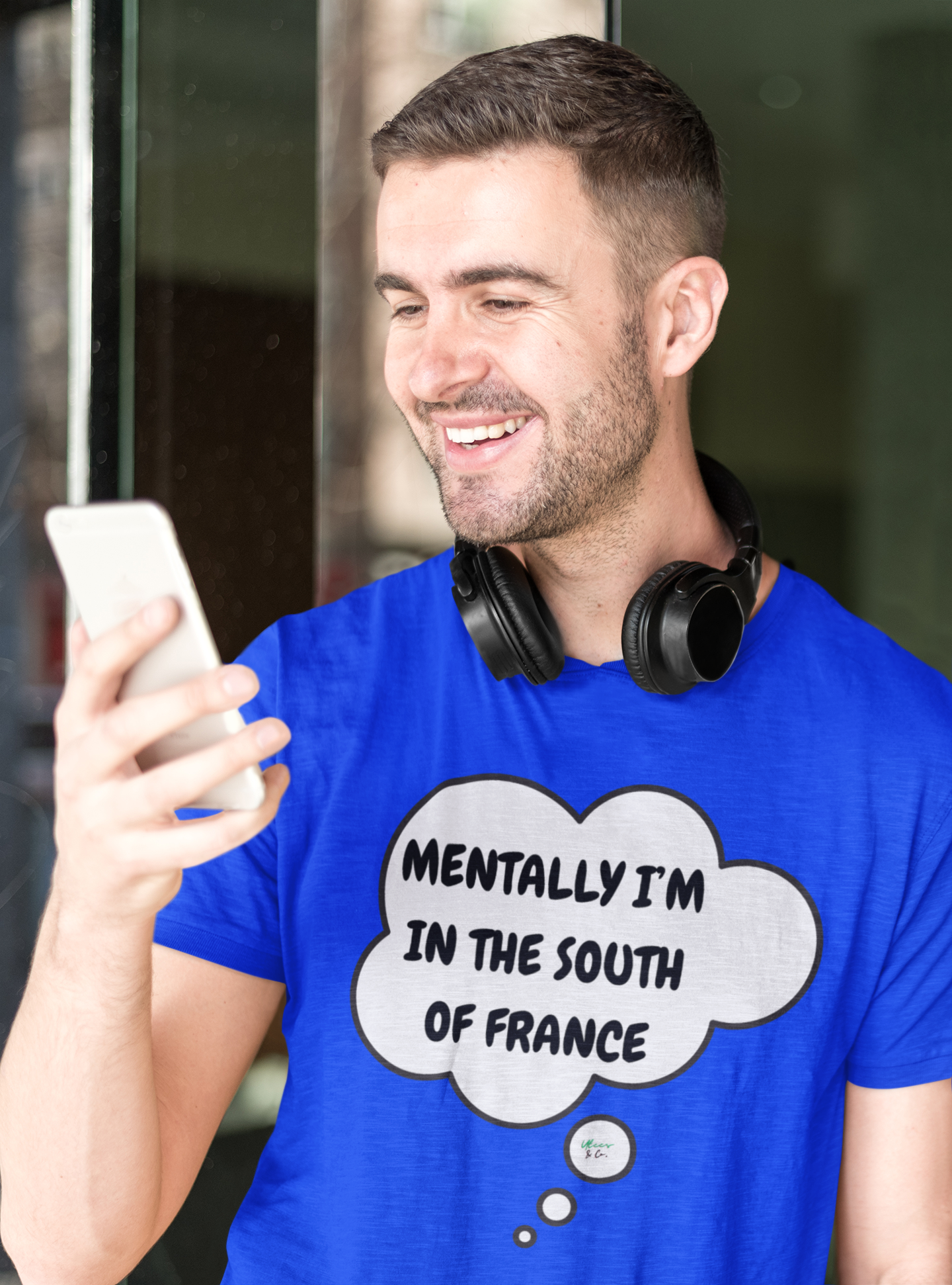 MENTALLY I'M ON THE SOUTH OF FRANCE T-SHIRT UNIQUE GRAPHIC UNISEX THOUGHT BUBBLE SHIRT CASUAL STREETWEAR FASHION FUNNY SAYINGS TEES SARCASTIC SAYINGS T-SHIRT HILARIOUS SHIRTS SARCASM TEES BIRTHDAY GIFTS FOR WOMEN GIFT FOR MEN CLOTHING BRAND