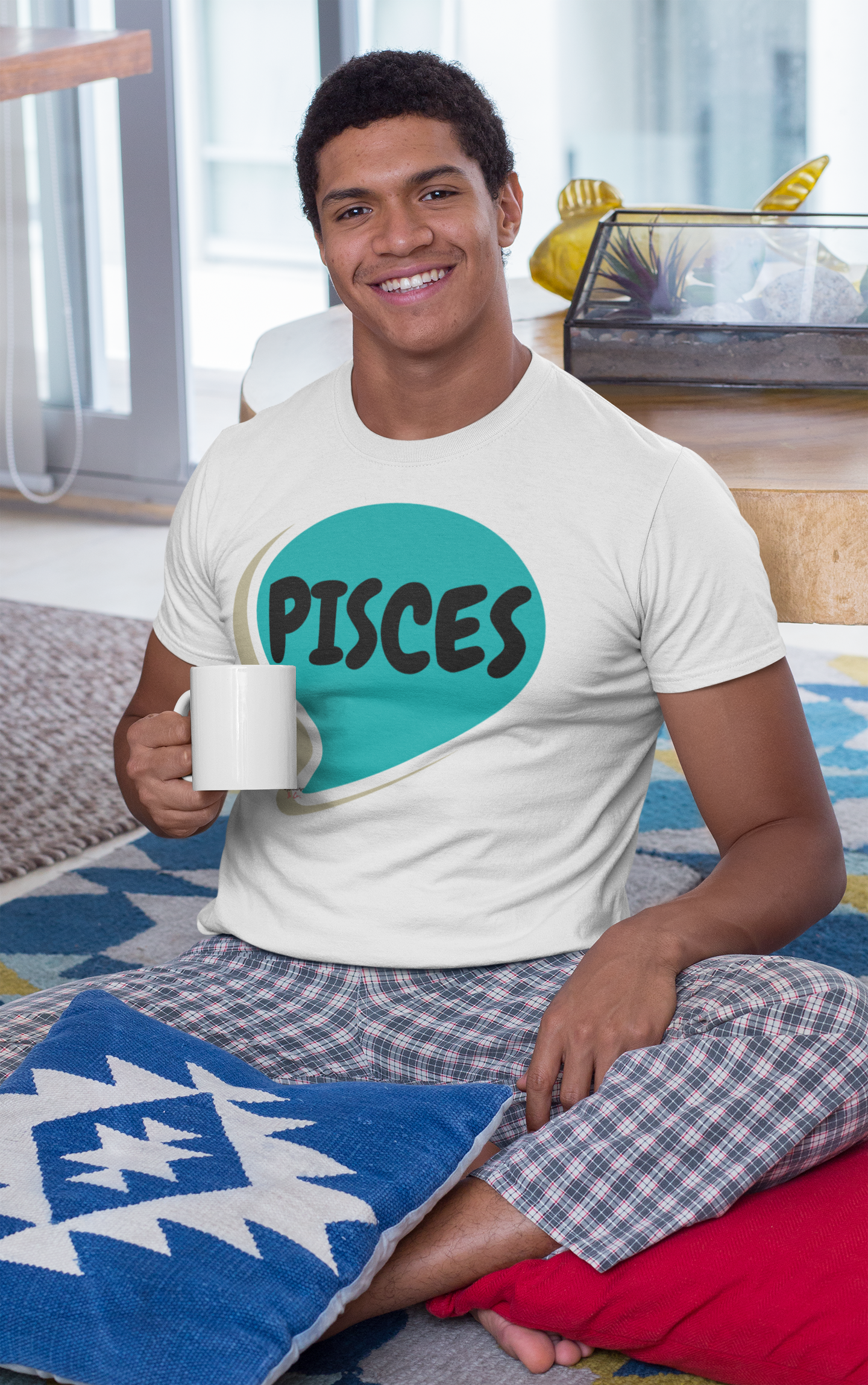 PISCES ZODIAC SIGN T-SHIRT IN SPEECH BUBBLE UNISEX TSHIRT PISCES HOROSCOPE SIGN TEE ASTRONOMY PISCES SIGN T SHIRT PISCES SEASON