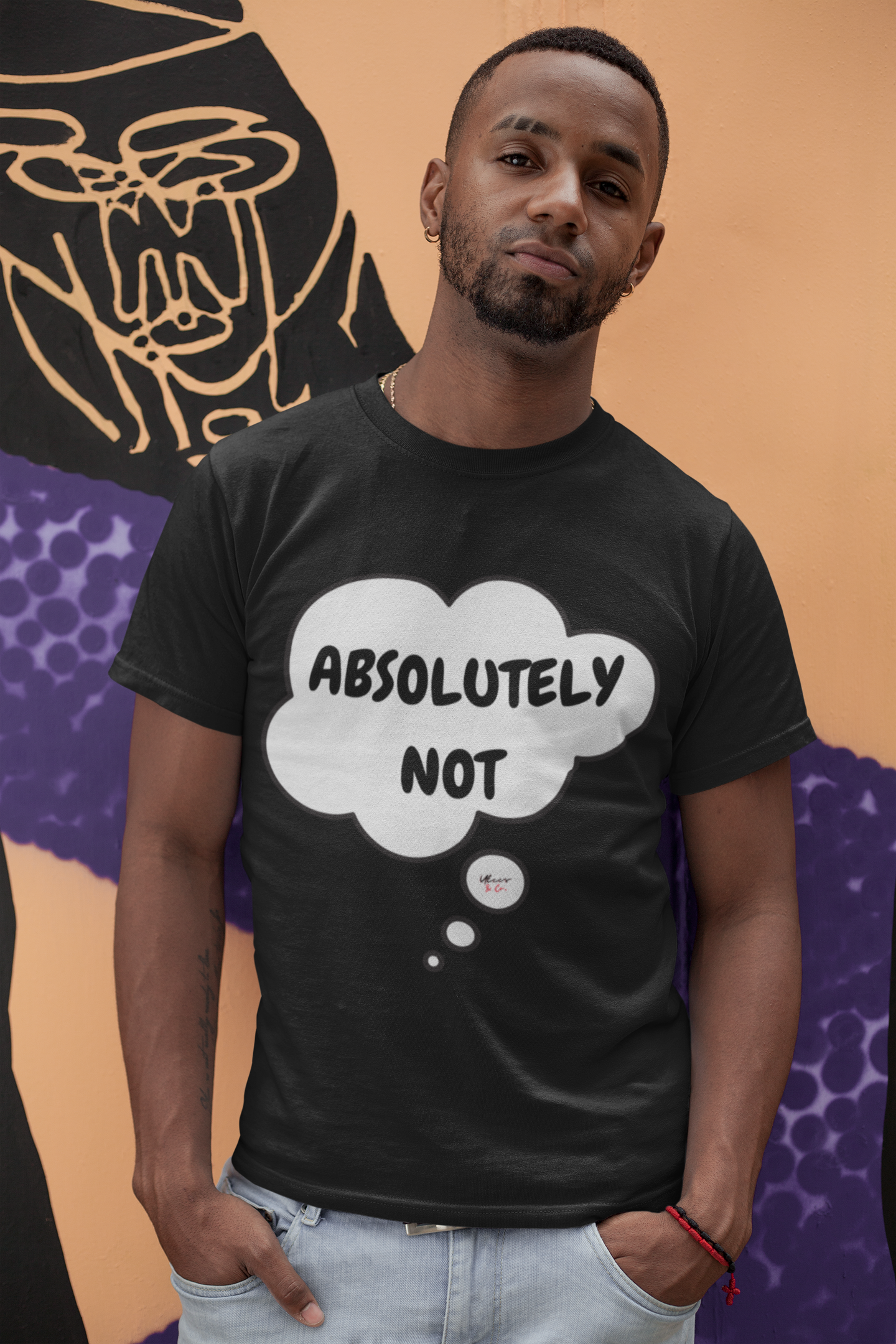 ABSOLUTELY NOT T-SHIRT IN THOUGHT BUBBLE UNISEX T-SHIRT SARCASTIC SAYINGS TSHIRT FUNNY SAYINGS T SHIRT