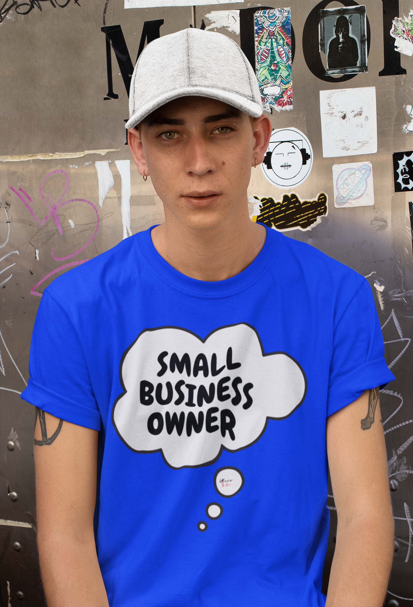 SMALL BUSINESS OWNER T-SHIRT IN THOUGHT BUBBLE UNISEX TSHIRT FUNNY SAYINGS T SHIRT SARCASTIC SAYINGS T-SHIRT SARCASM TEES