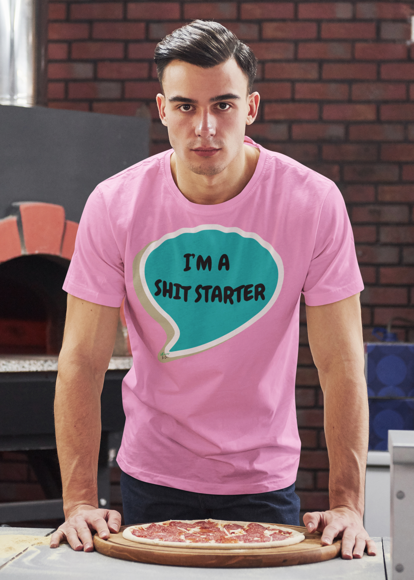 I'M A SHIT STARTER T-SHIRT IN SPEECH BUBBLE UNISEX TSHIRT FUNNY SAYINGS T SHIRT SARCASTIC SAYINGS T-SHIRT SARCASM TEES
