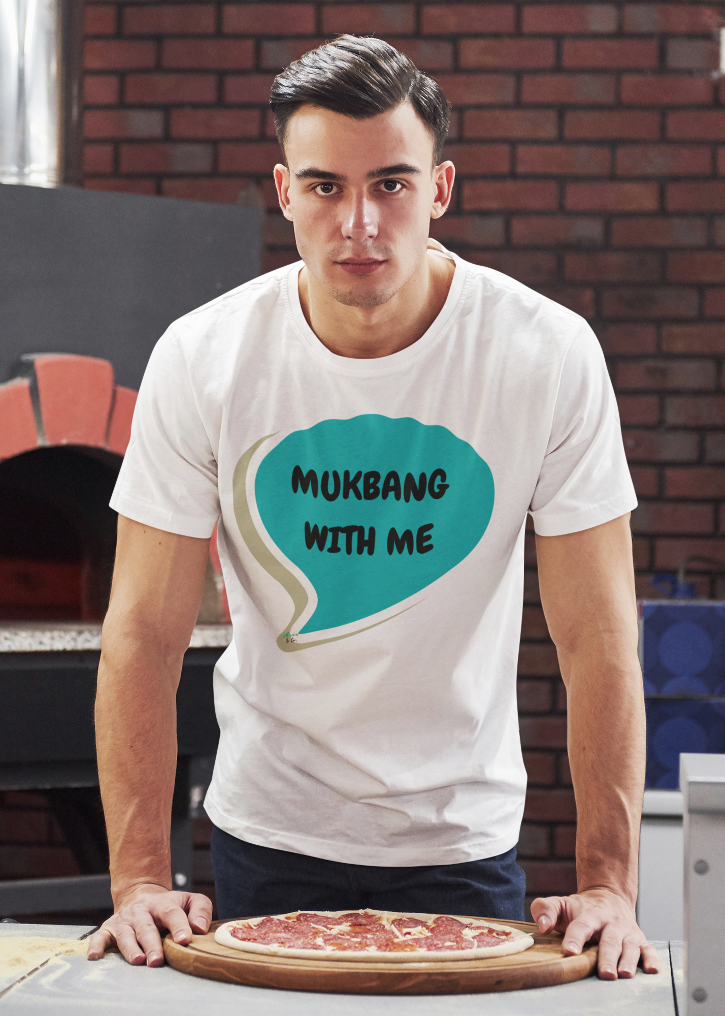 MUKBANG WITH ME IN SPEECH BUBBLE GRAPHIC UNISEX T-SHIRT SARCASTIC SHIRTS SARCASM TEES FUNNY TEES FOR WOMAN SHIRTS GIFTS HILARIOUS SHIRTS FOR MEN AND WOMEN
