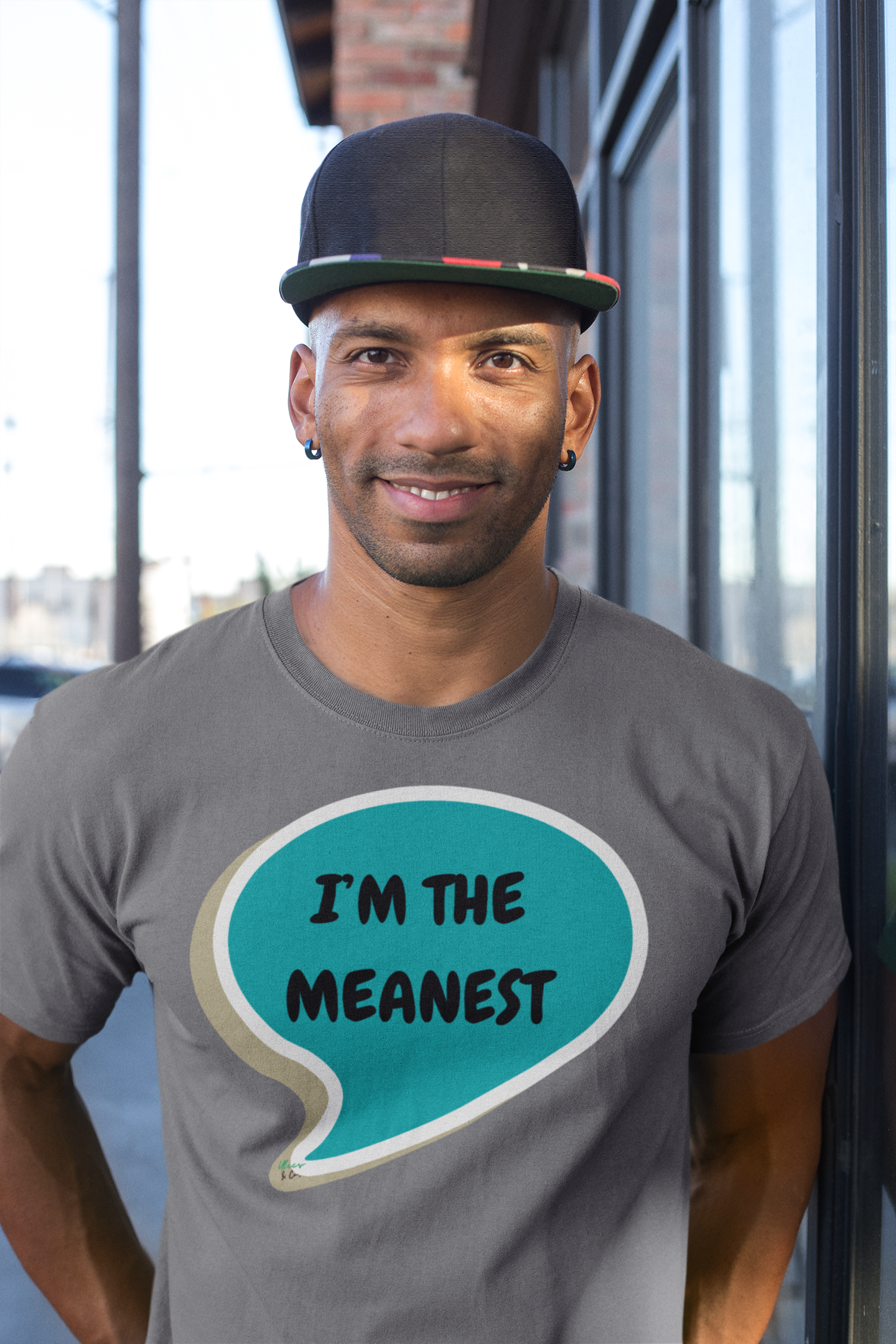 I'M THE MEANEST T-SHIRT IN SPEECH BUBBLE UNISEX TSHIRT FUNNY SAYINGS T SHIRT SARCASTIC SAYINGS T-SHIRT SARCASM TEES GIFTS FOR WOMEN GIFT FOR MEN