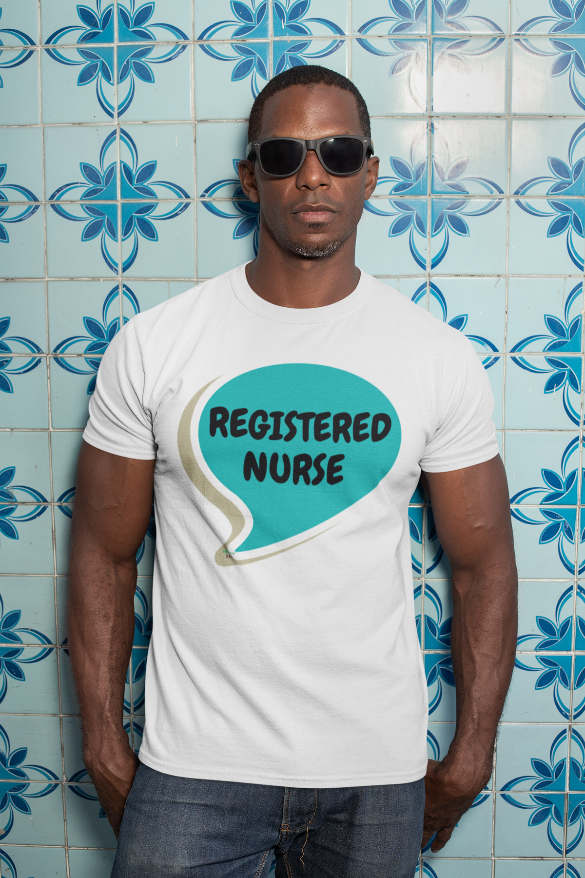 REGISTERED NURSE T-SHIRT IN SPEECH BUBBLE GRAPHIC UNISEX TSHIRT OCCUPATION T-SHIRT JOB SHIRTS GIIFTS FOR WOMEN GIFTS FOR MEN OCCUPATION TEE SHIRTS FAVORITE JOBS