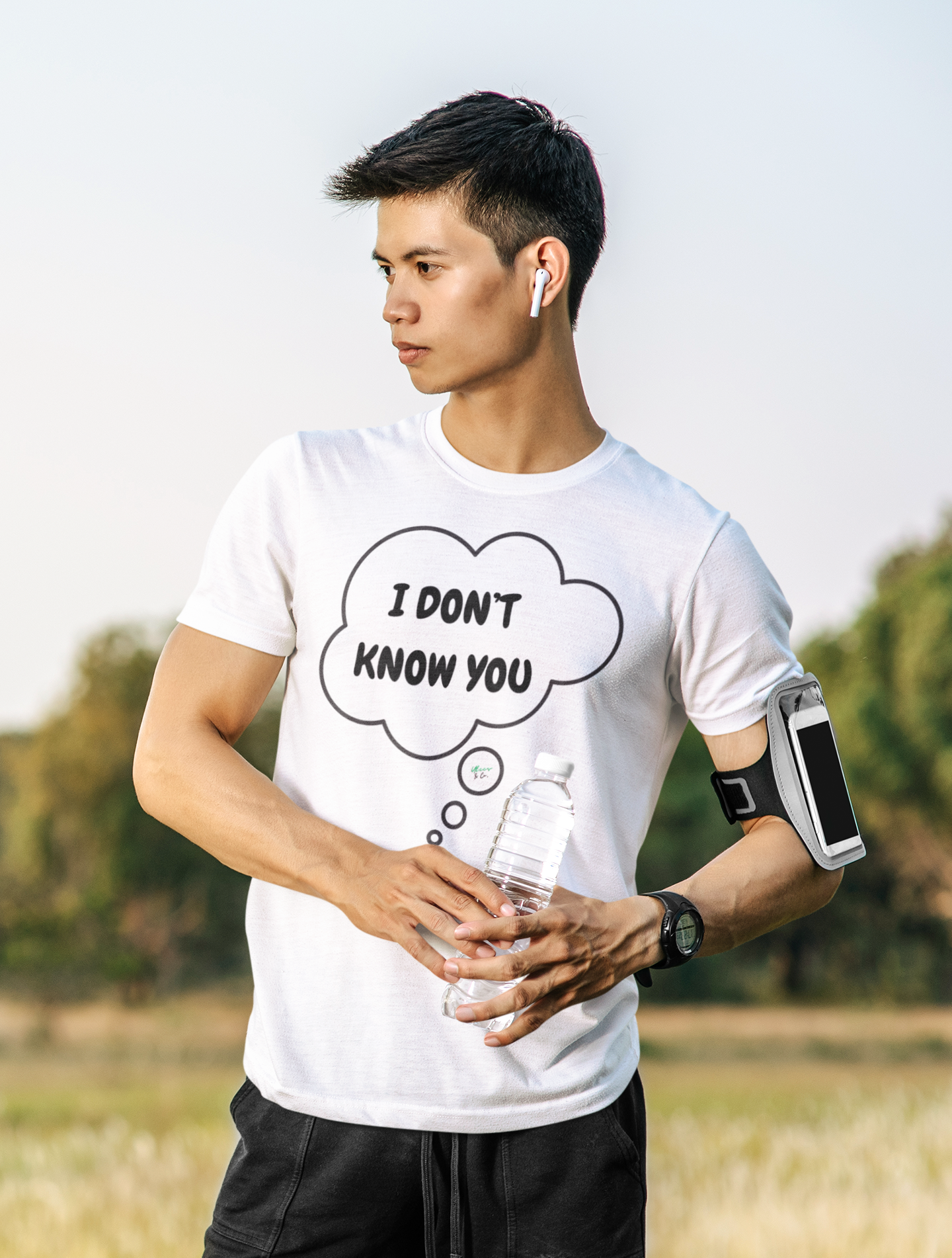 I DON'T KNOW YOU T-SHIRT IN THOUGHT BUBBLE UNISEX TSHIRT FUNNY SAYINGS T SHIRT SARCASTIC SAYINGS T-SHIRT SARCASM TEES